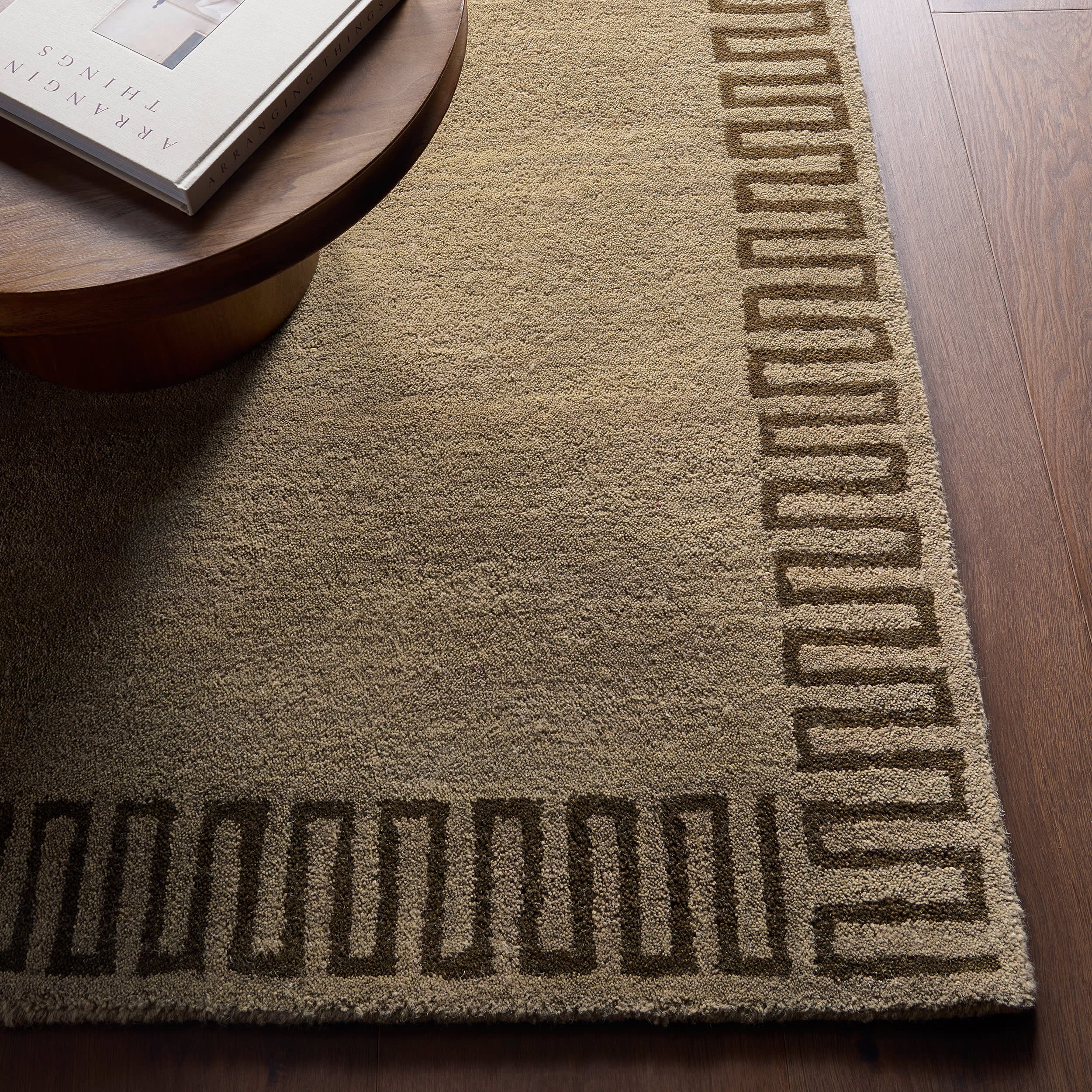 Taya Modern Bordered Rug | Olive - Image 5