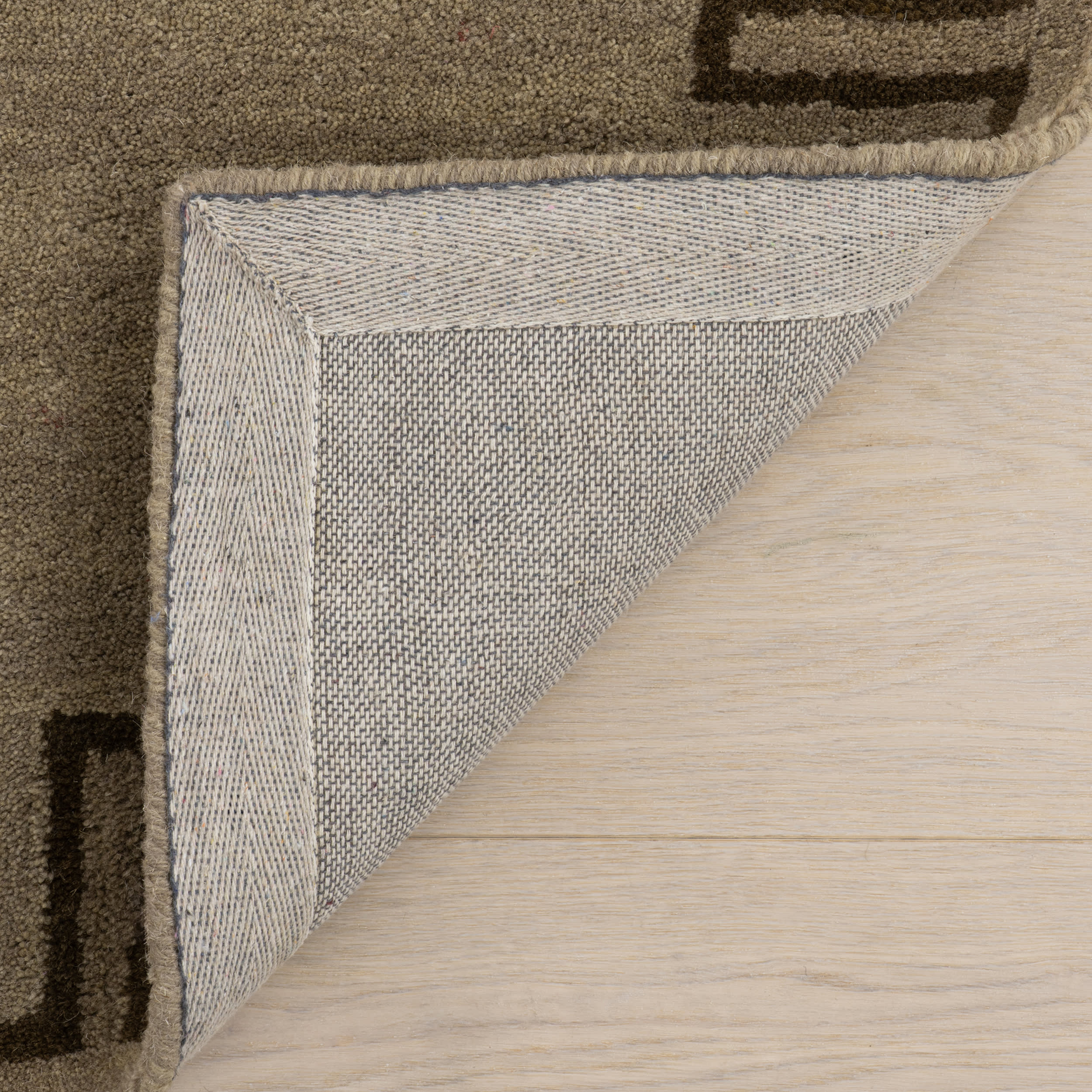 Taya Modern Bordered Rug | Olive - Image 7