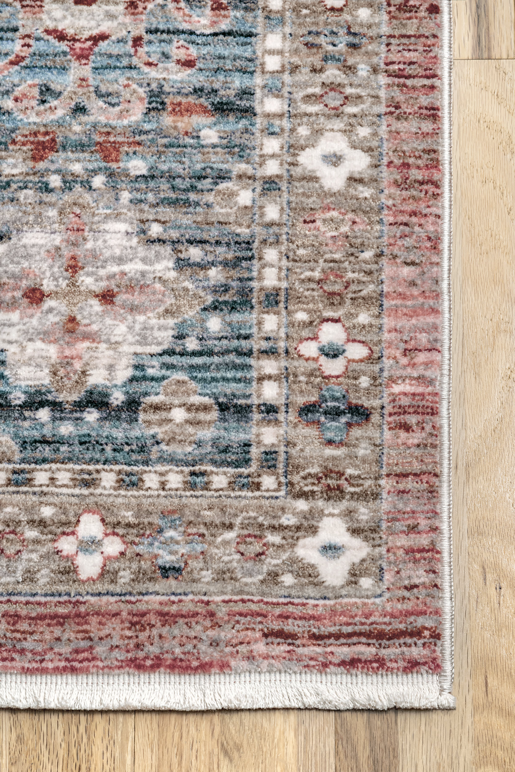 Tear Pendant Medallion Rug | Beige - Image 3