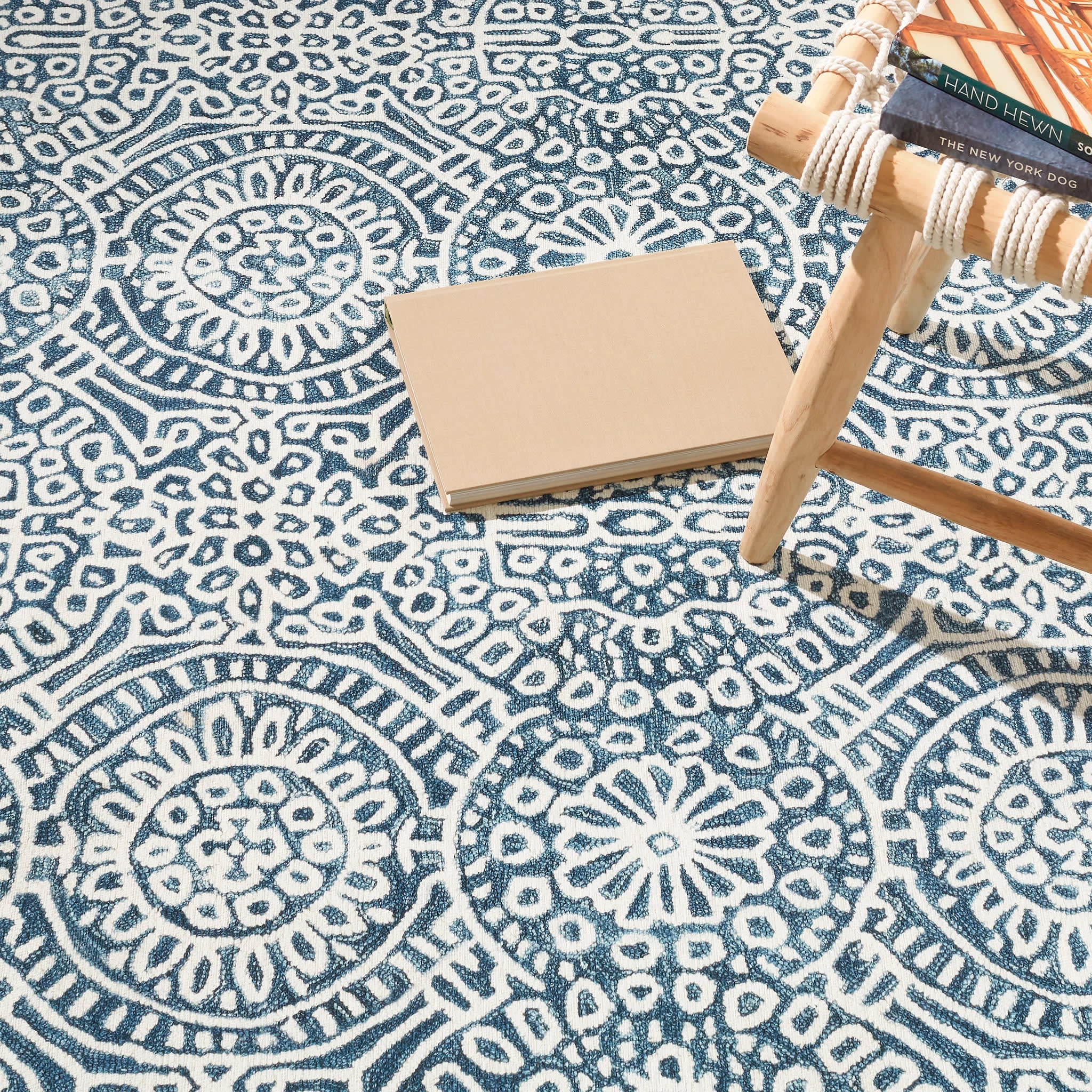 Temple Machine Washable Rug | Ink - Image 3