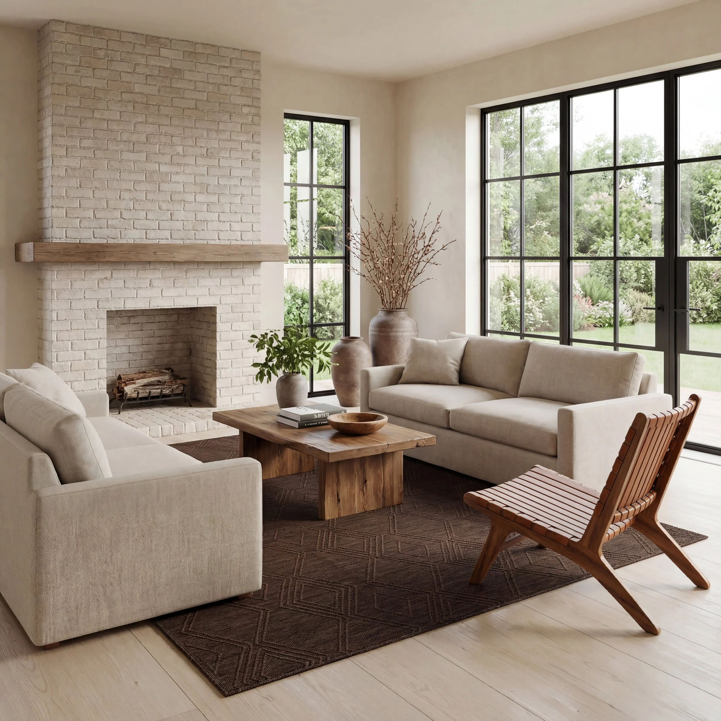 Tesnia Modern Solid Indoor/Outdoor Rug | Brown - Image 10