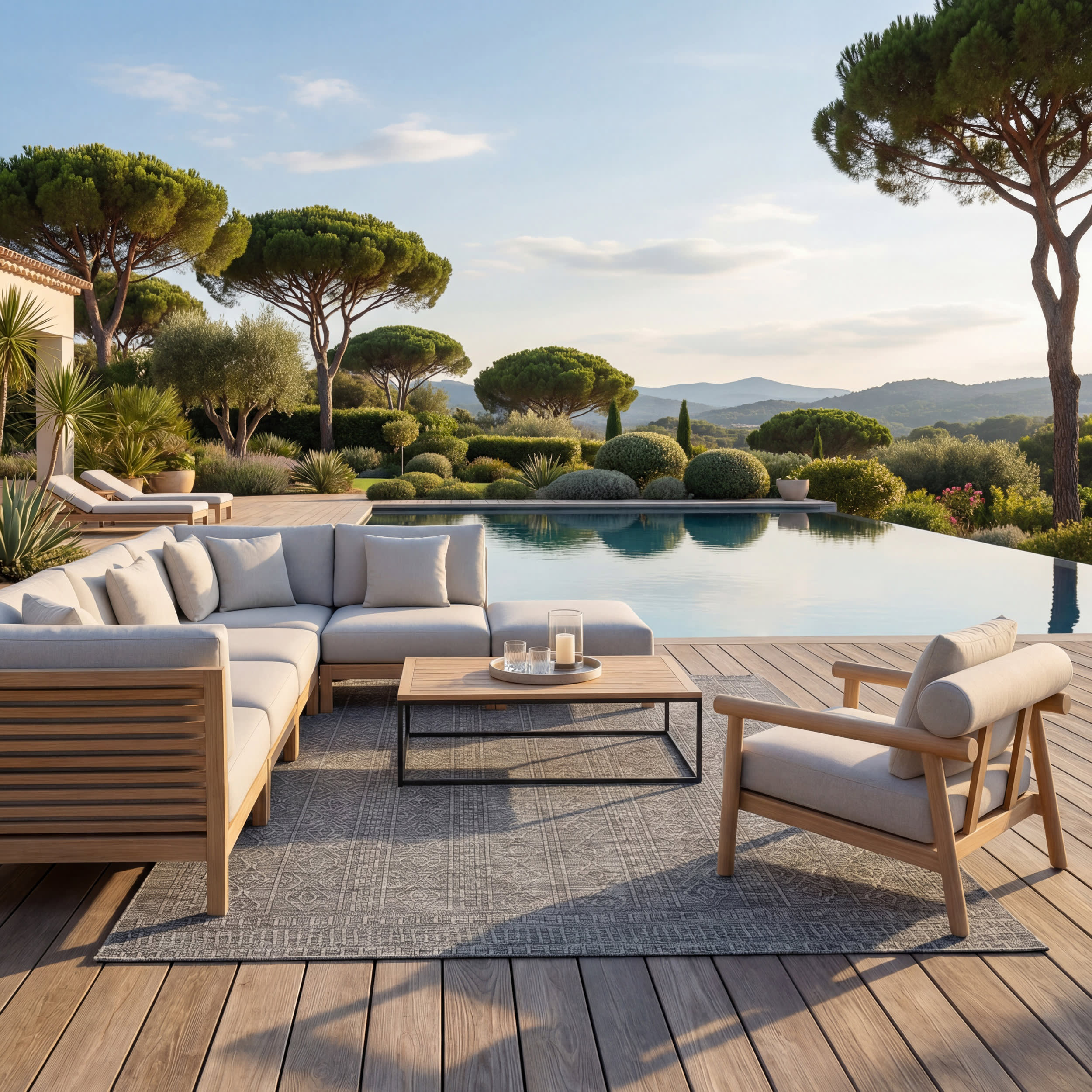 Tesnia Modern Solid Indoor/Outdoor Rug | Grey - Image 2