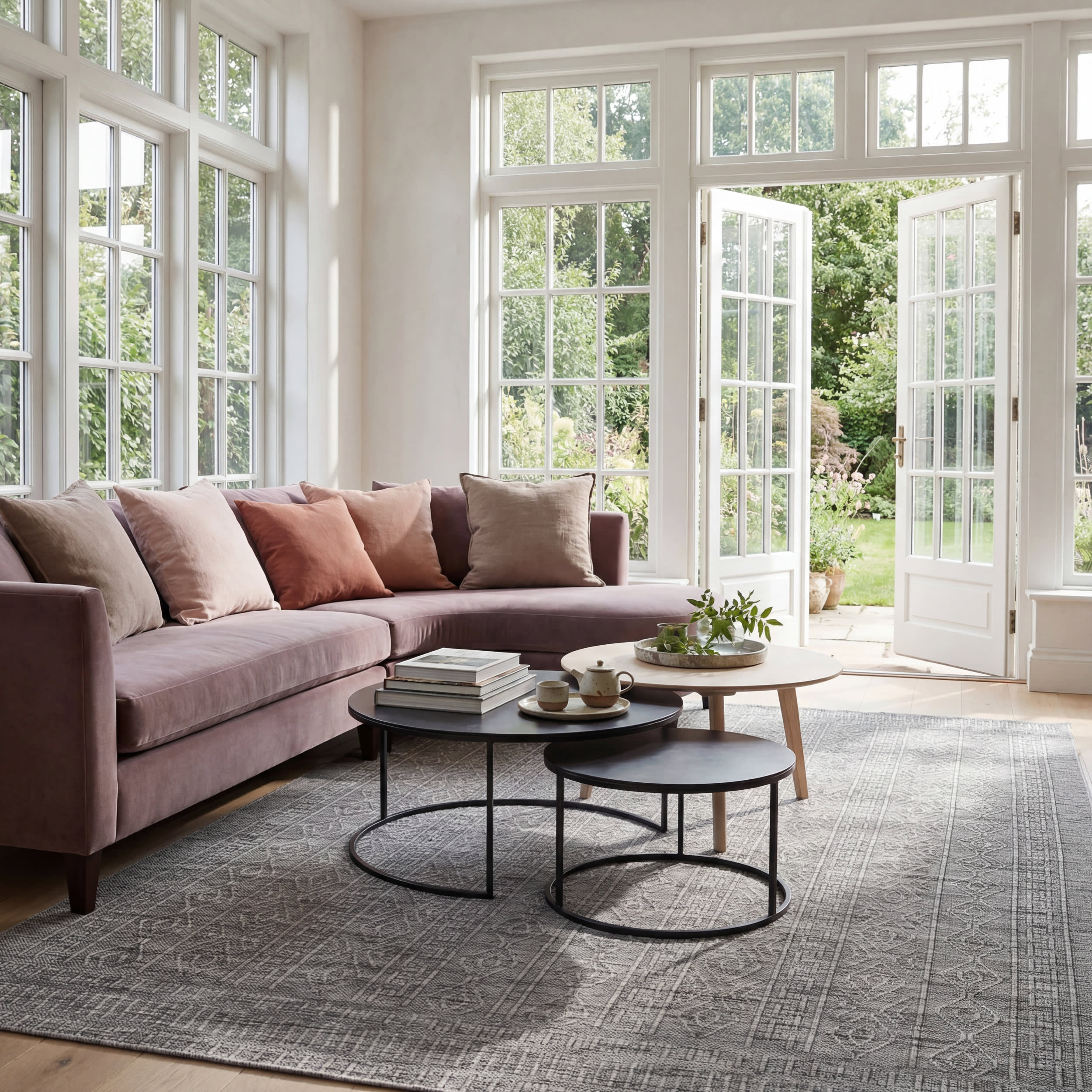Tesnia Modern Solid Indoor/Outdoor Rug | Grey - Image 8