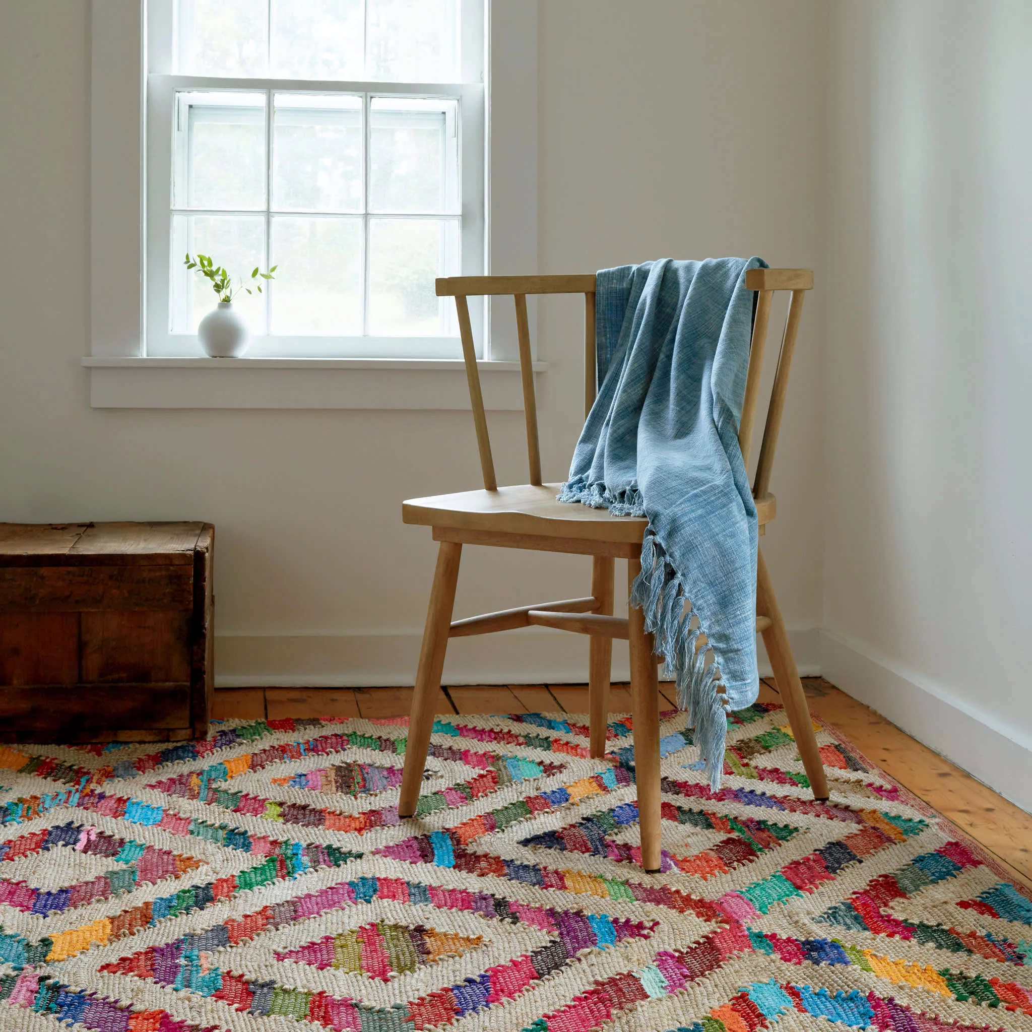 Tetra Chindi Handwoven Jute Rug | Multi - Image 4