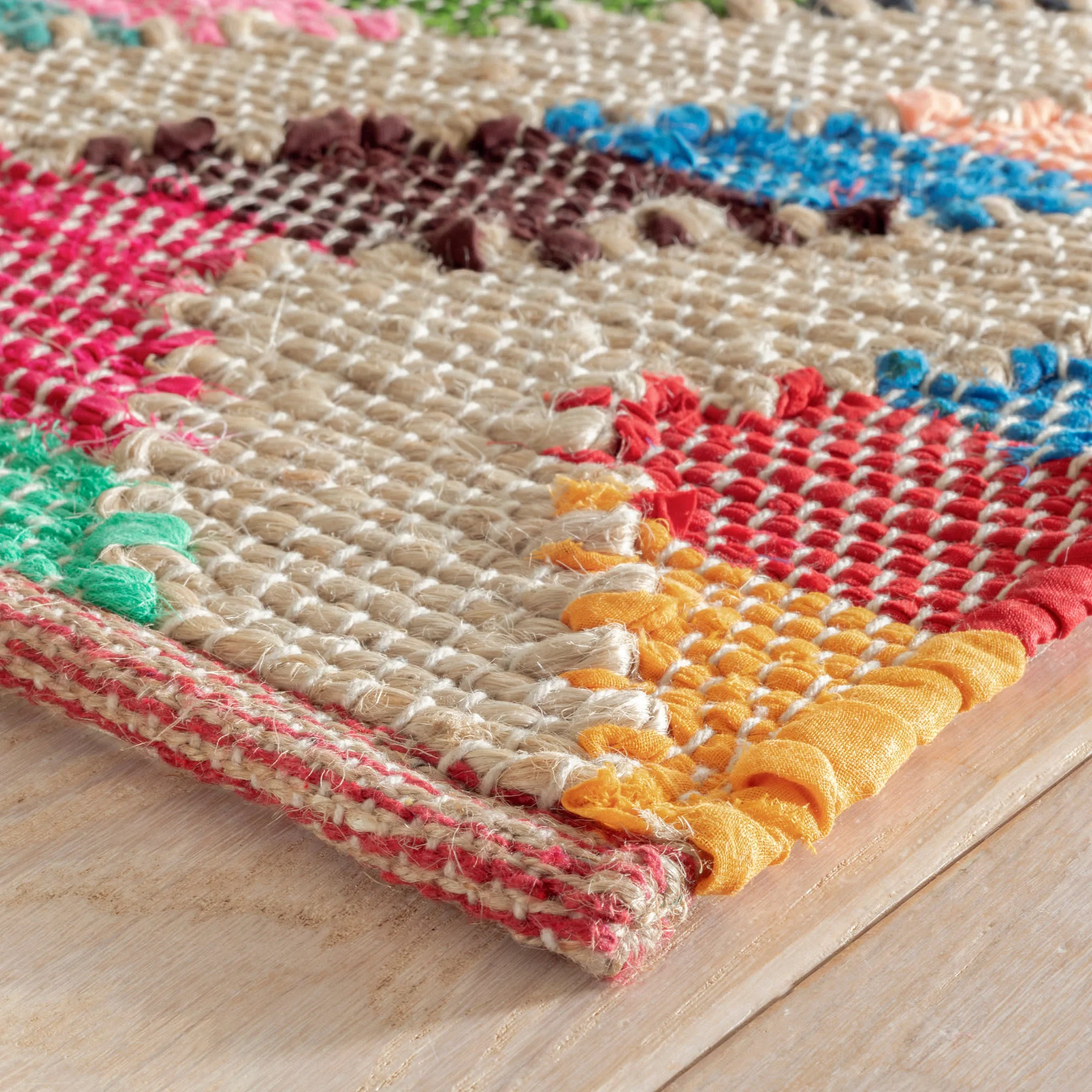 Tetra Chindi Handwoven Jute Rug | Multi - Image 6