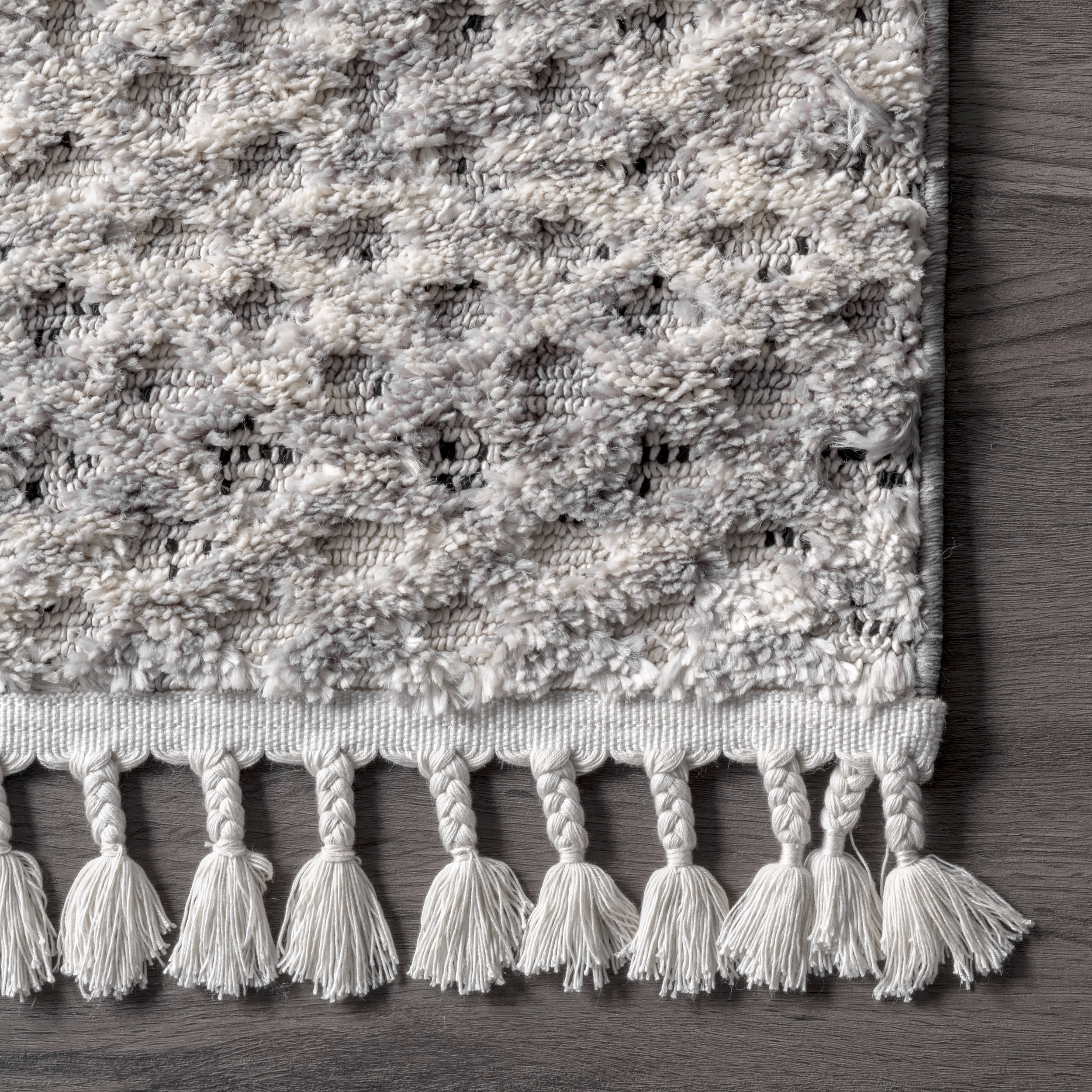 Textured Cloudy Sky Rug | Grey - Image 3