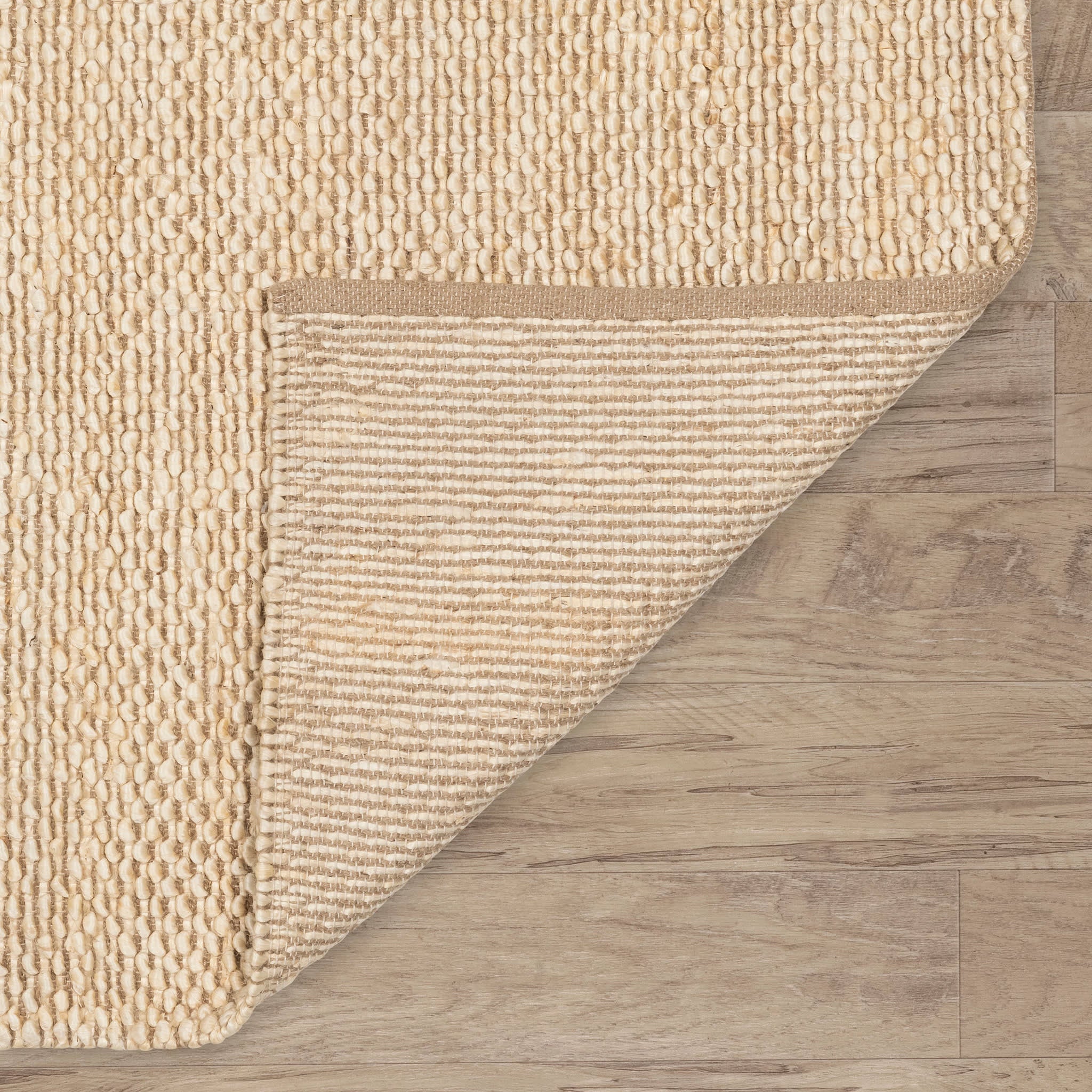 Textured Handwoven Jute Rug | Natural - Image 6