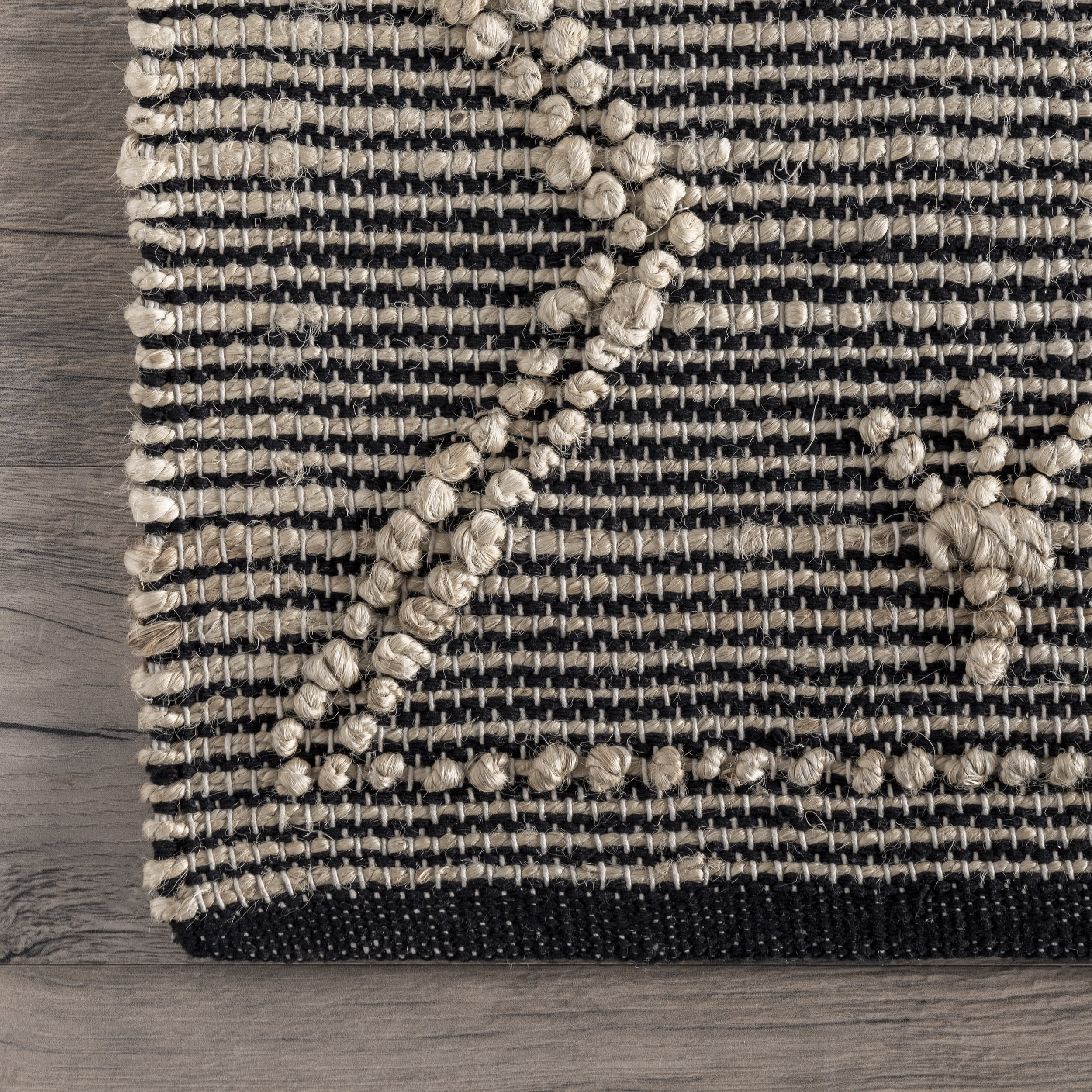 Textured Moroccan Jute Rug | Beige - Image 3