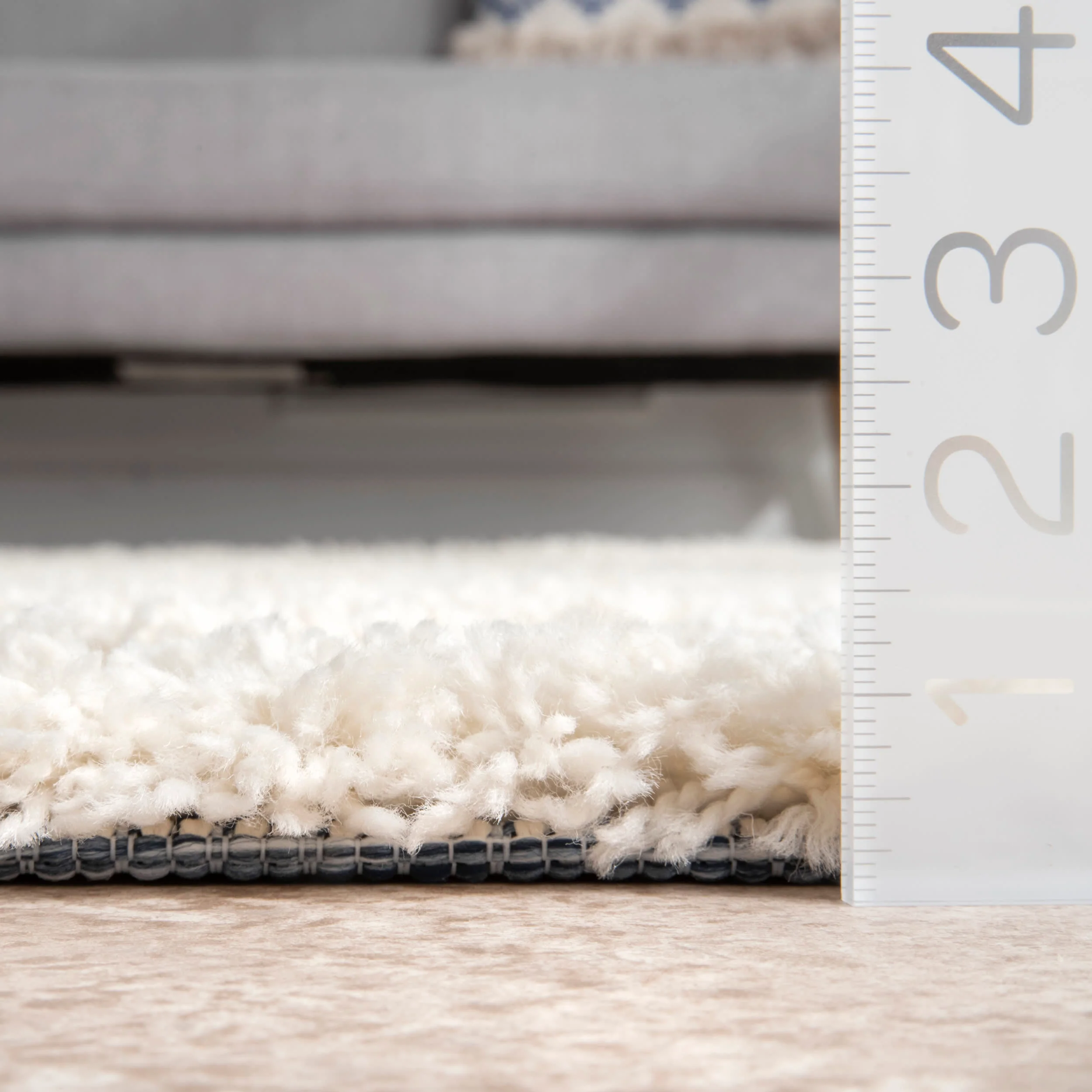 Textured Stripes Rug | Denim Blue - Image 5