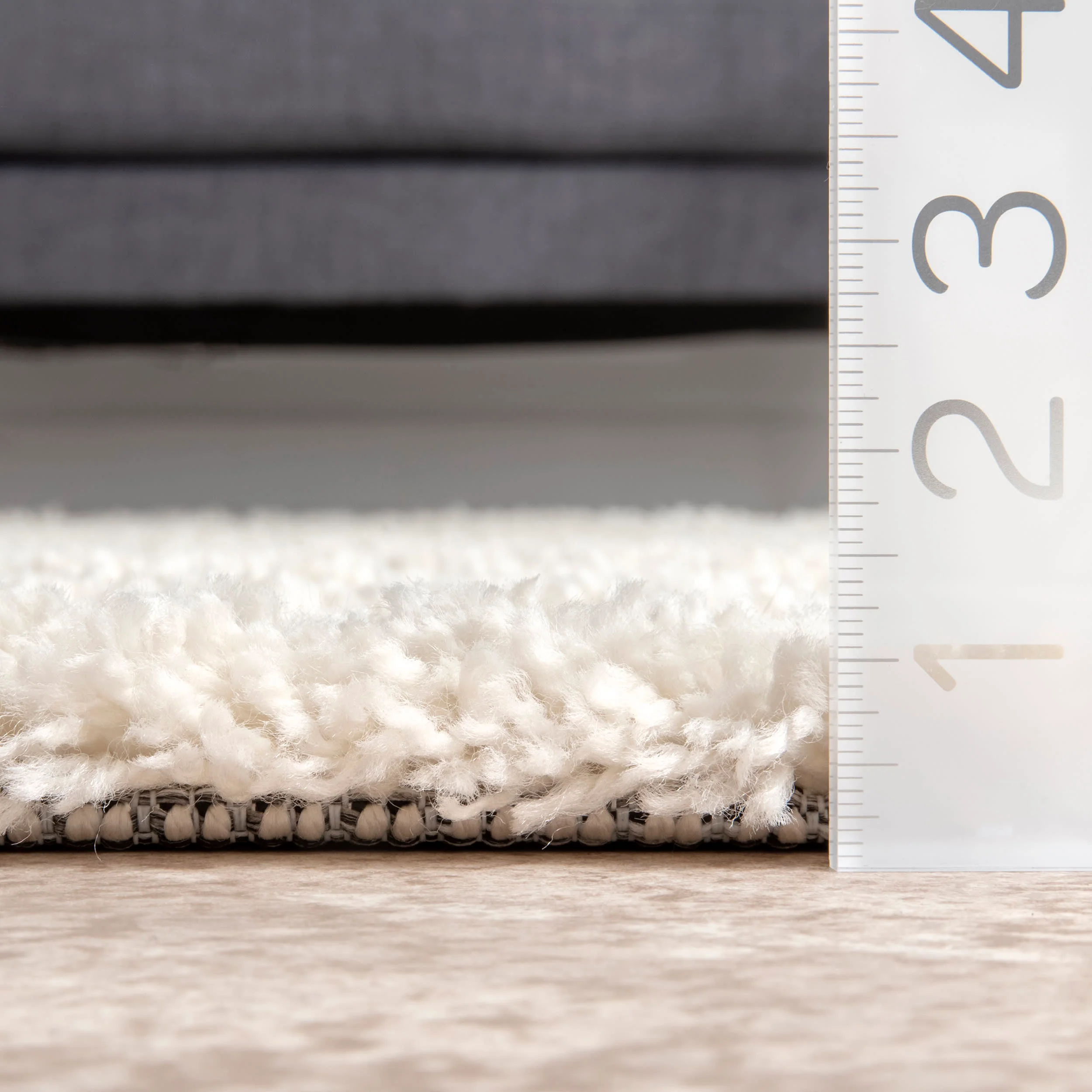 Textured Stripes Rug | Off White - Image 5