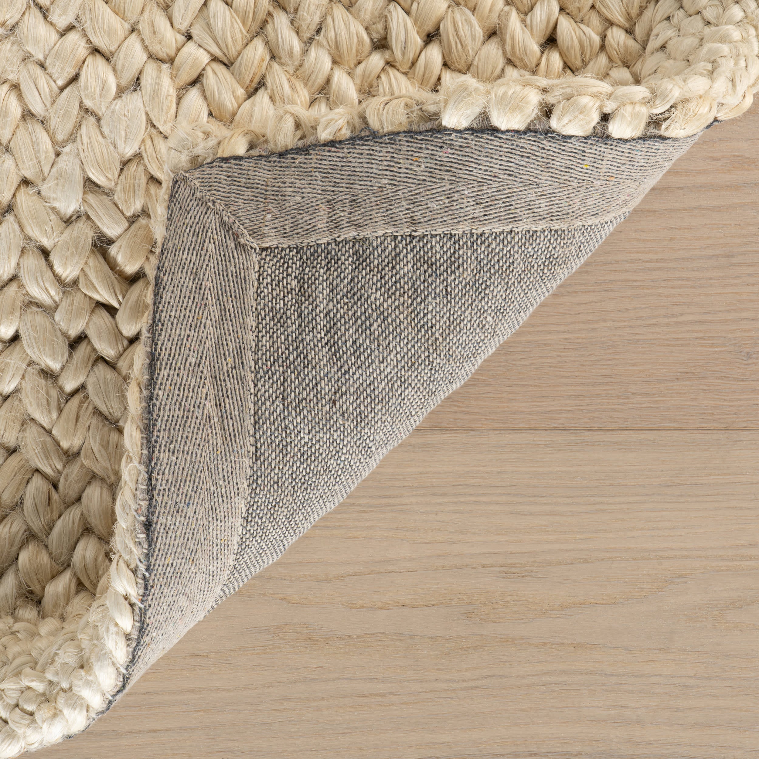 Thale Textured Handmade Jute Rug | Bleach - Image 10