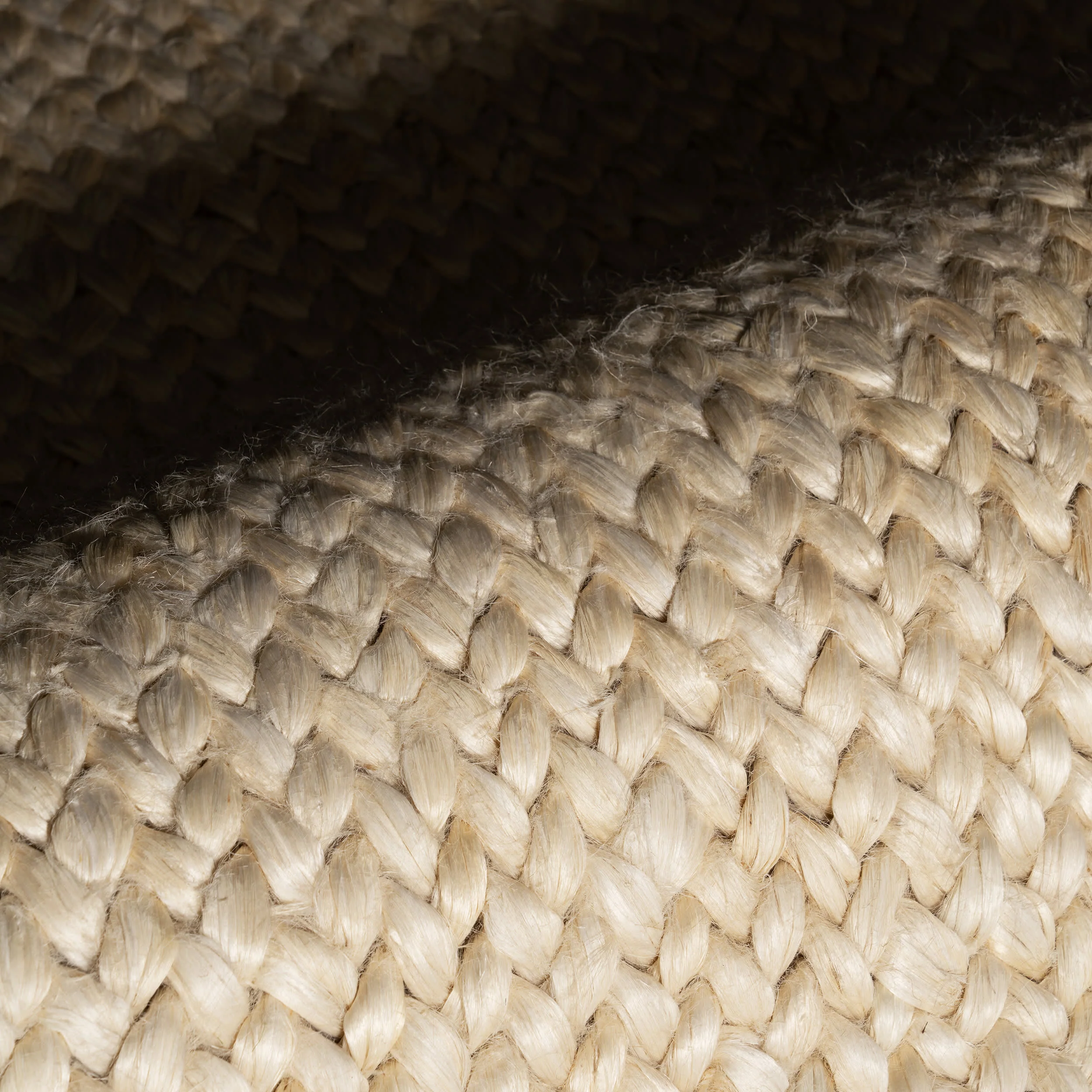 Thale Textured Handmade Jute Rug | Bleach - Image 7