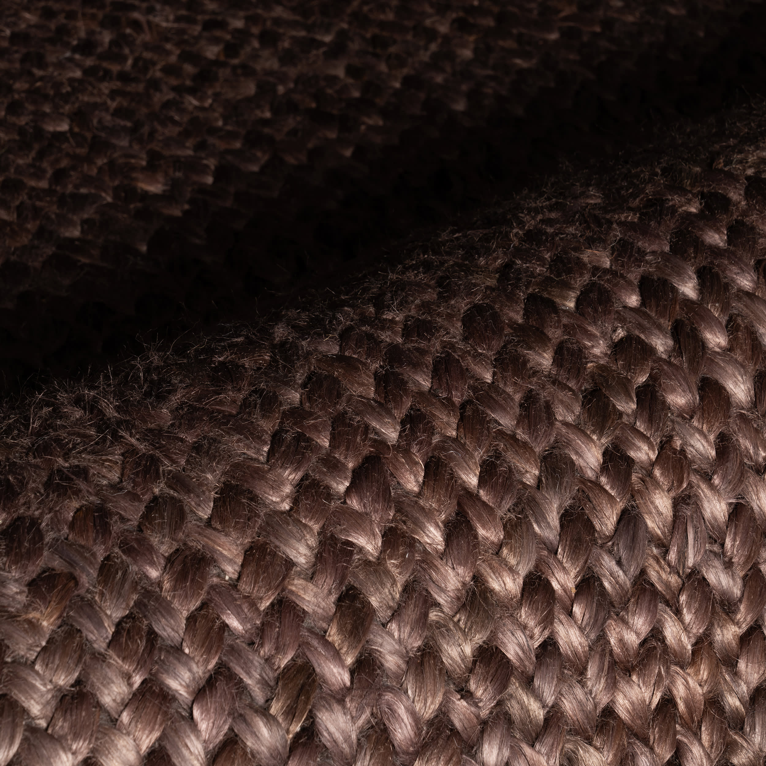 Thale Textured Handmade Jute Rug | Chocolate Brown - Image 7
