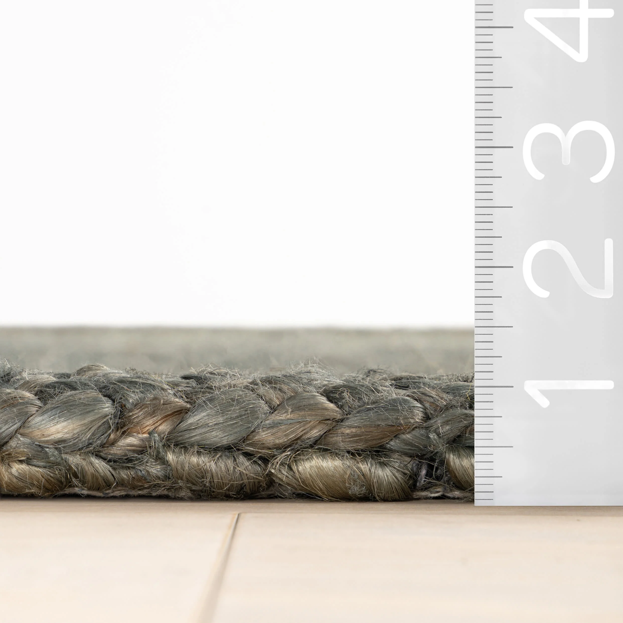 Thale Textured Handmade Jute Rug | Green - Image 4