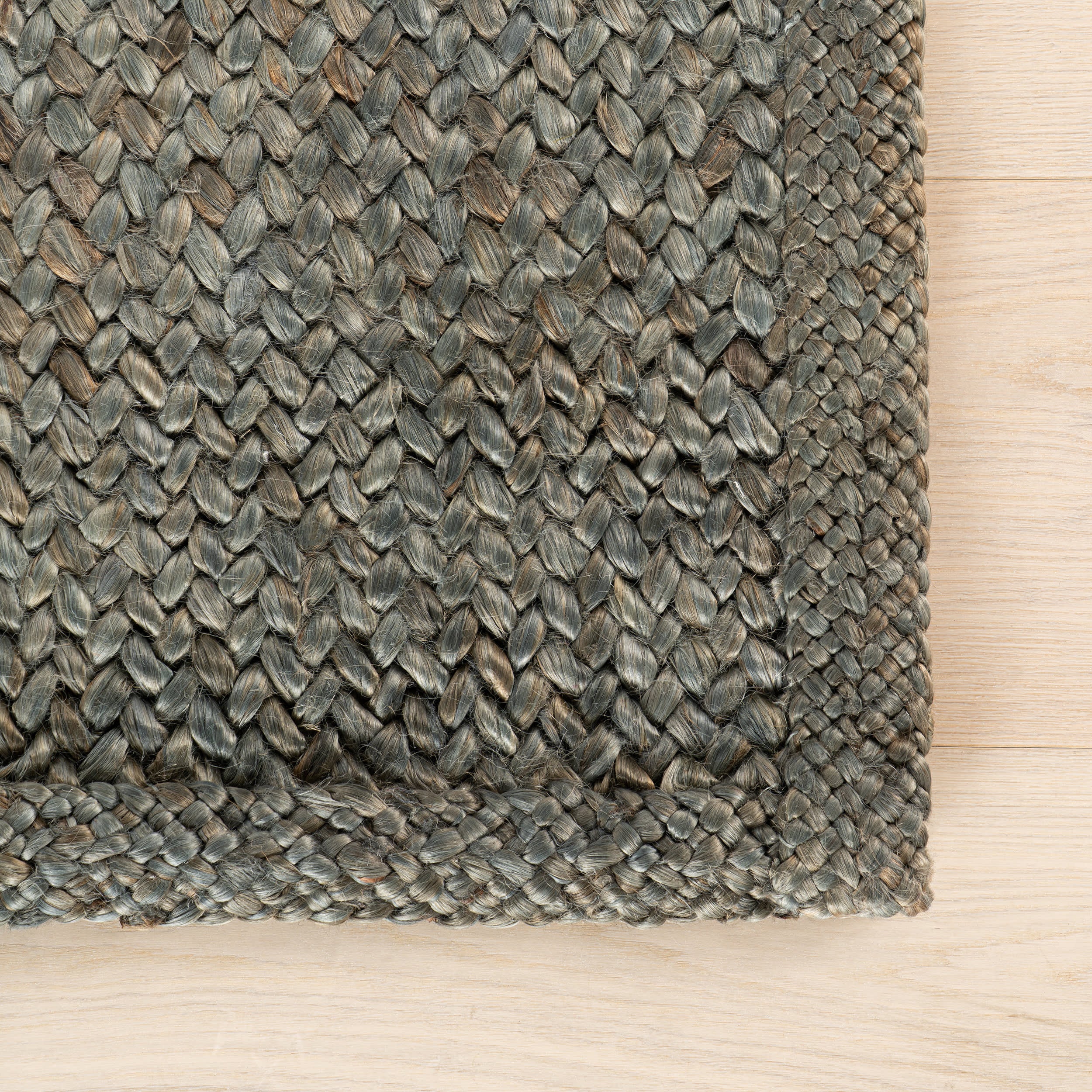 Thale Textured Handmade Jute Rug | Green - Image 5