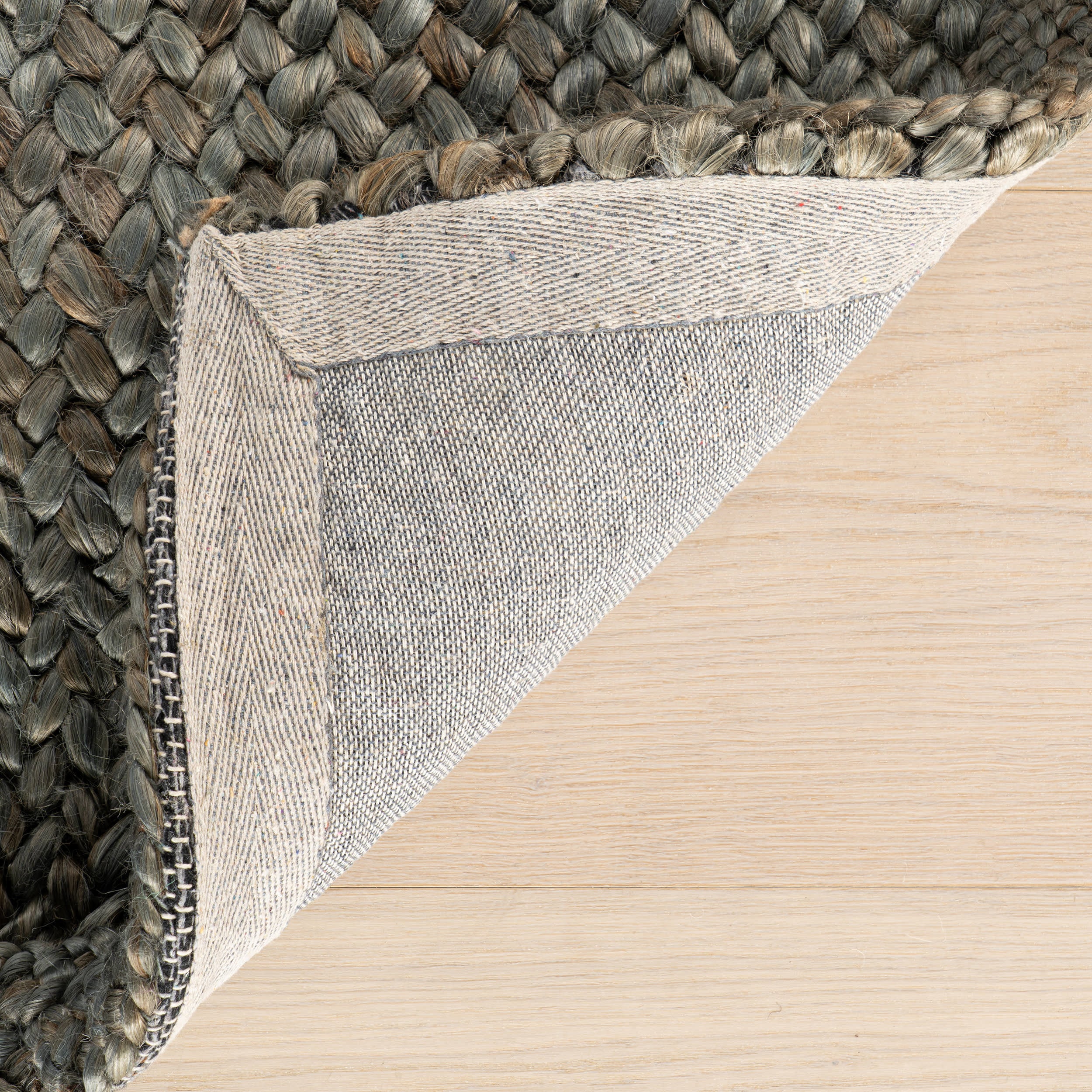 Thale Textured Handmade Jute Rug | Green - Image 6
