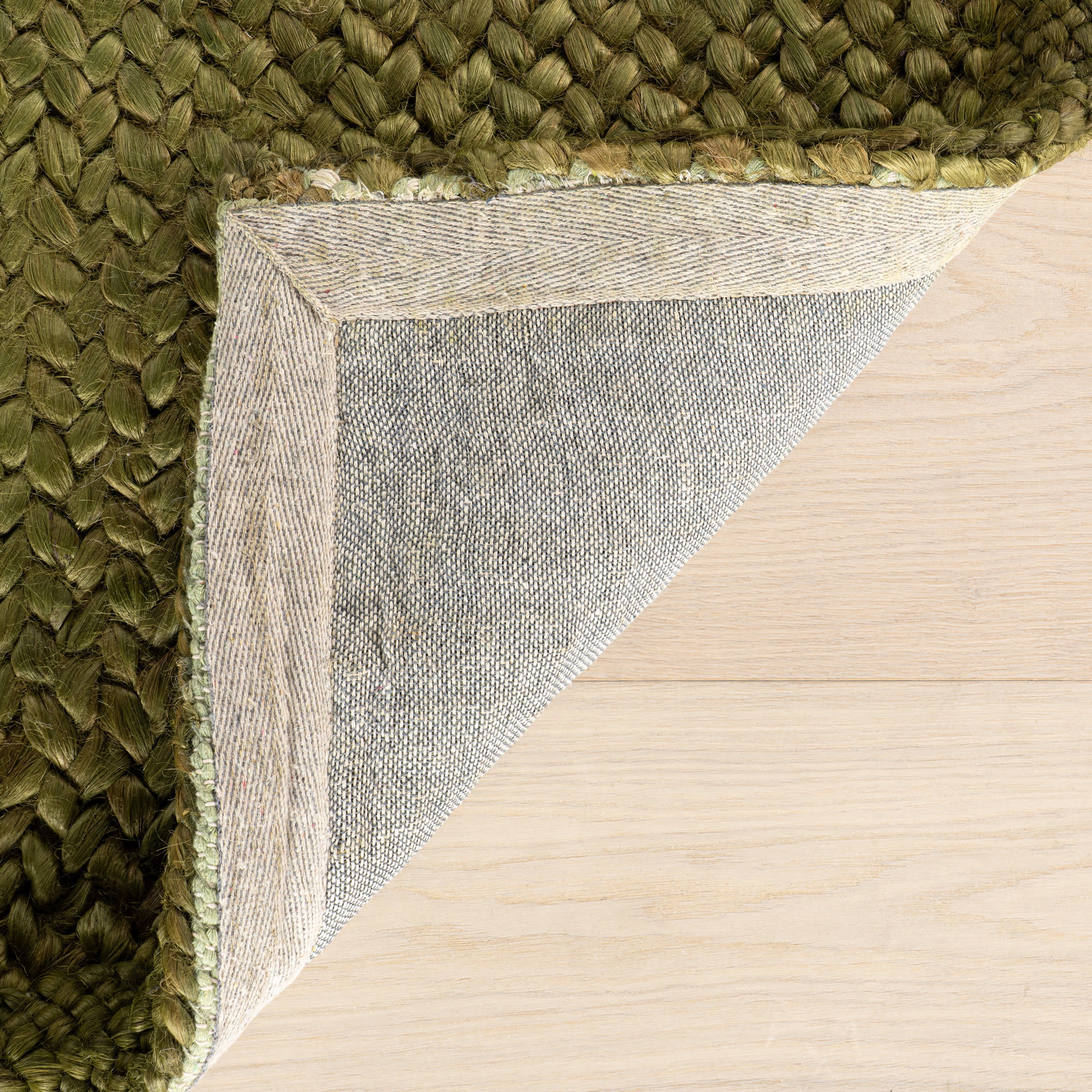 Thale Textured Handmade Jute Rug | Moss - Image 10