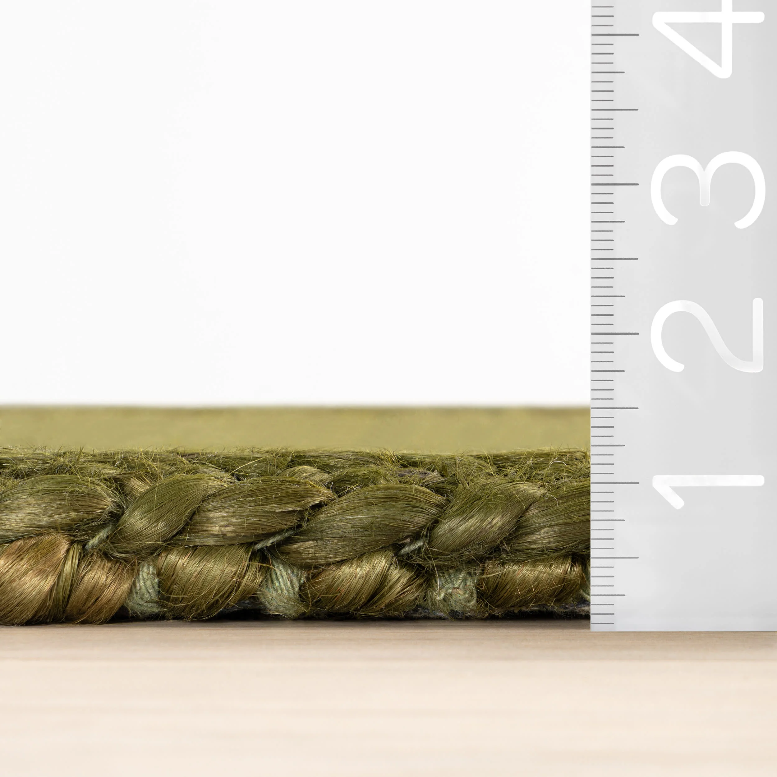 Thale Textured Handmade Jute Rug | Moss - Image 8