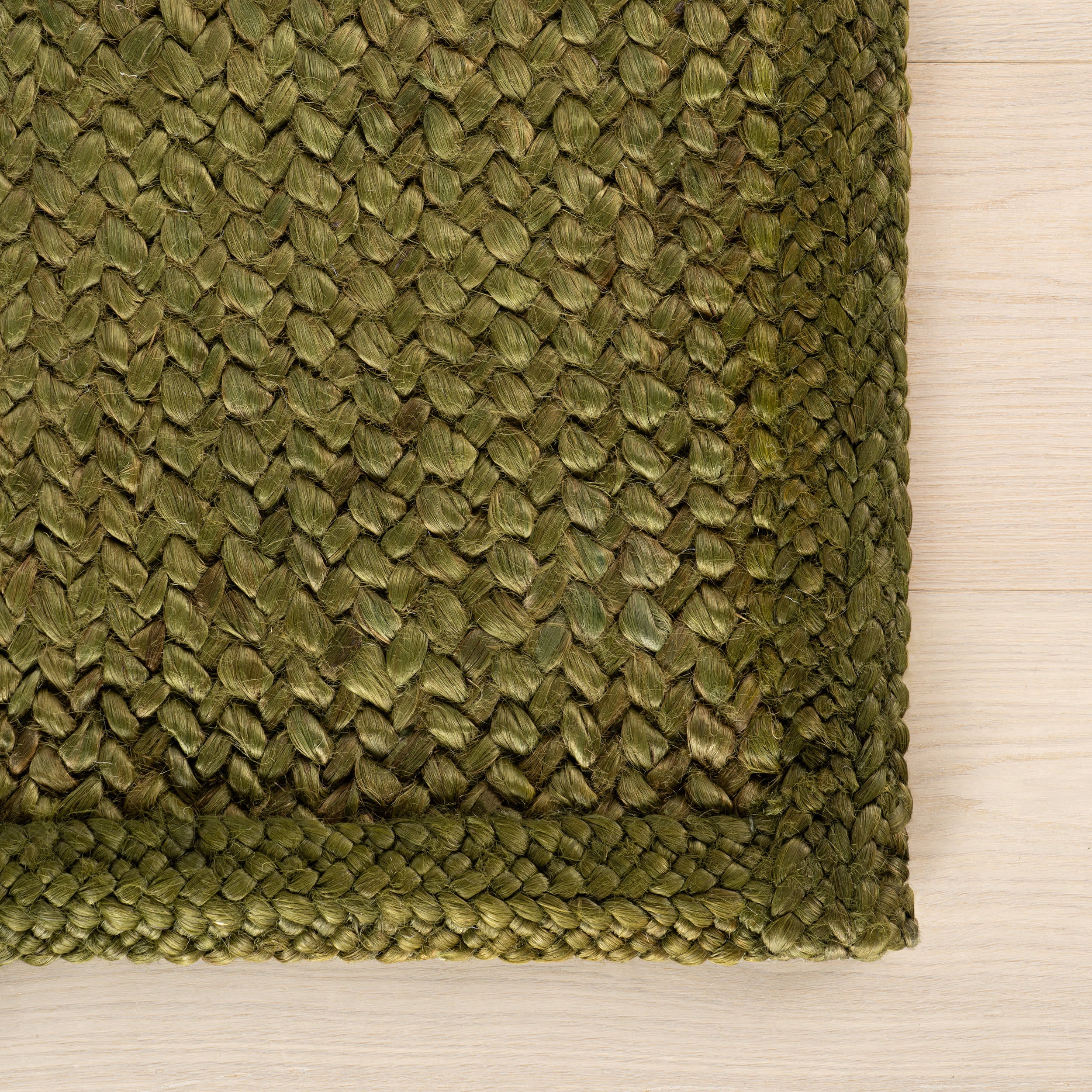 Thale Textured Handmade Jute Rug | Moss - Image 9