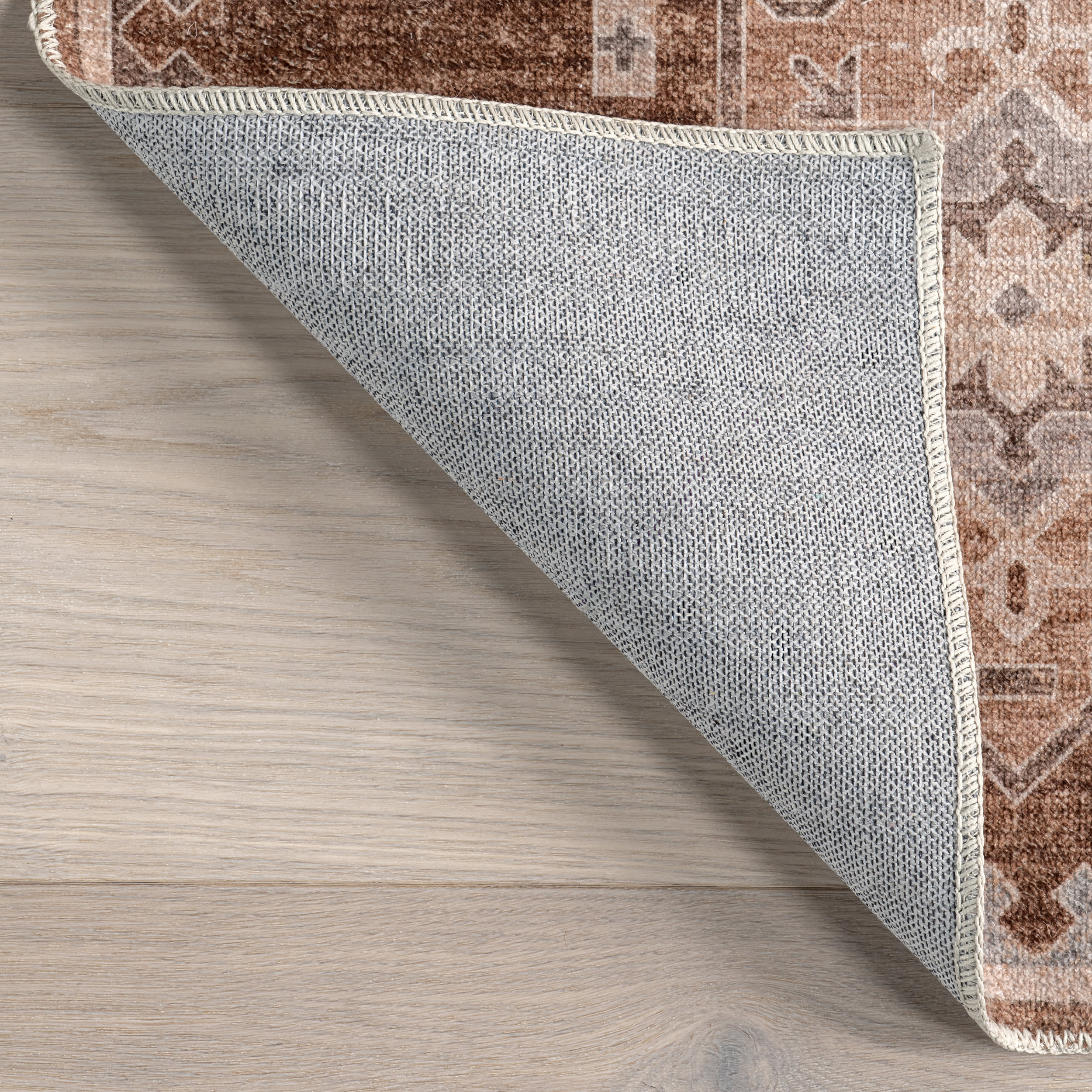 Thalia Medallion Washable Rug | Sienna Brown - Image 6