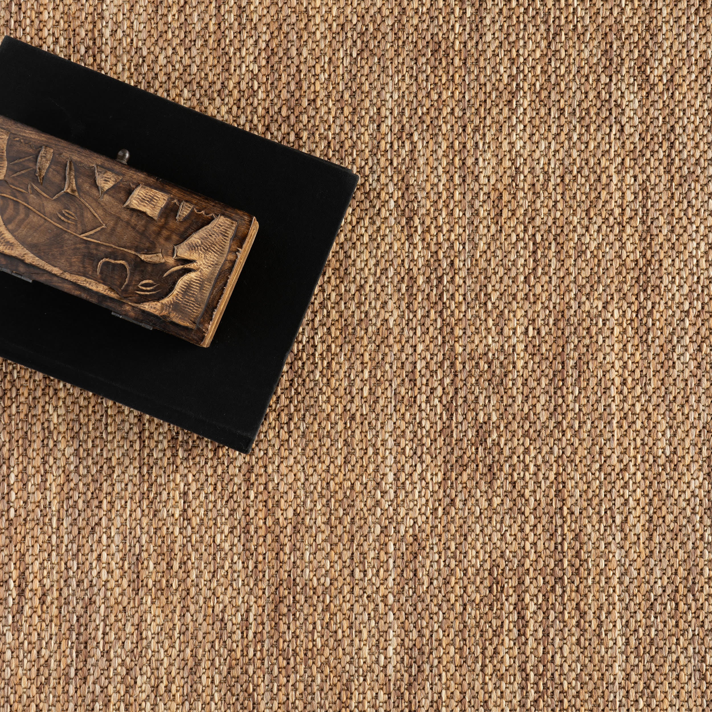 Thalina Modern Checkered Indoor/Outdoor Rug | Light Brown - Image 7