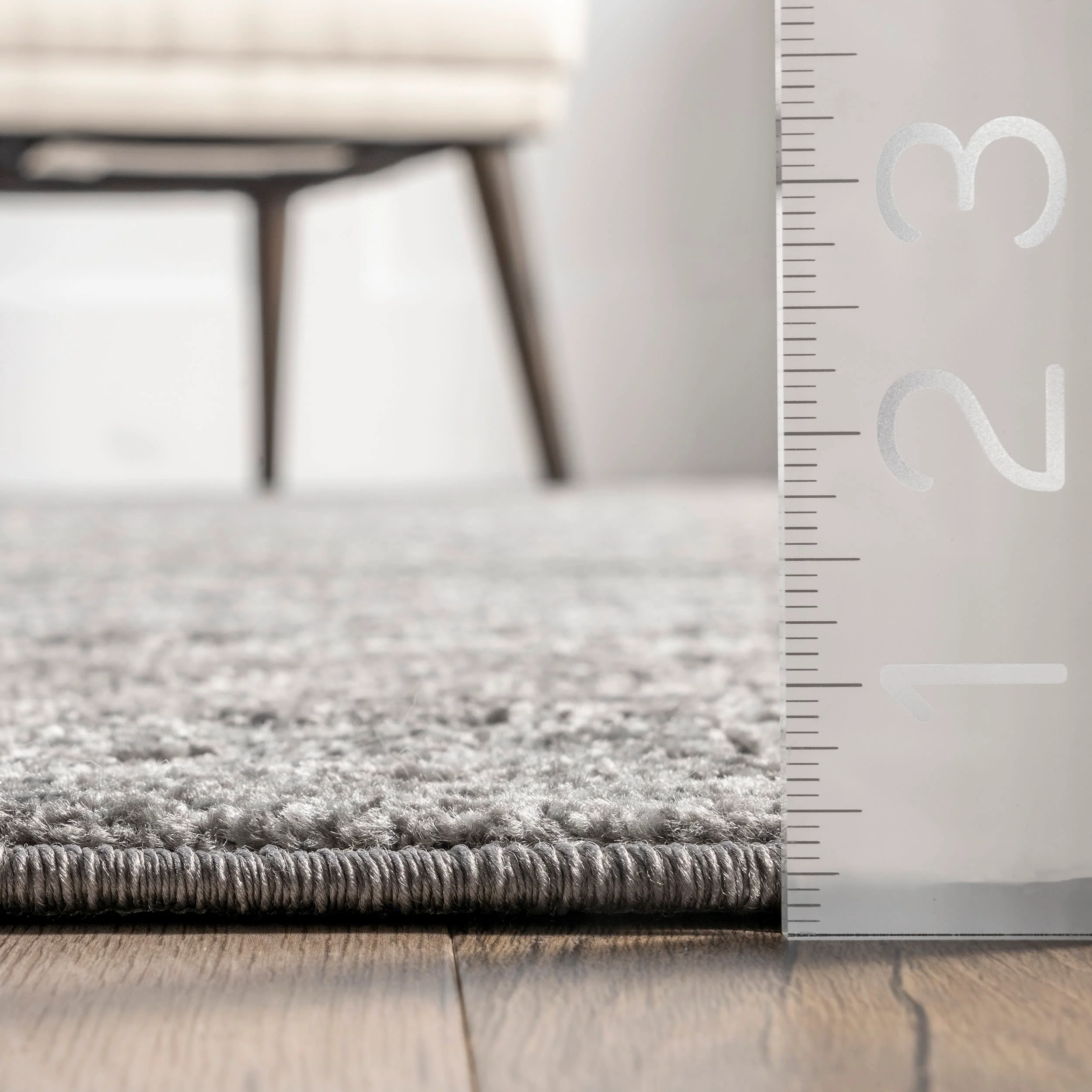 Thea Birdseye Trellis Rug | Beige - Image 5