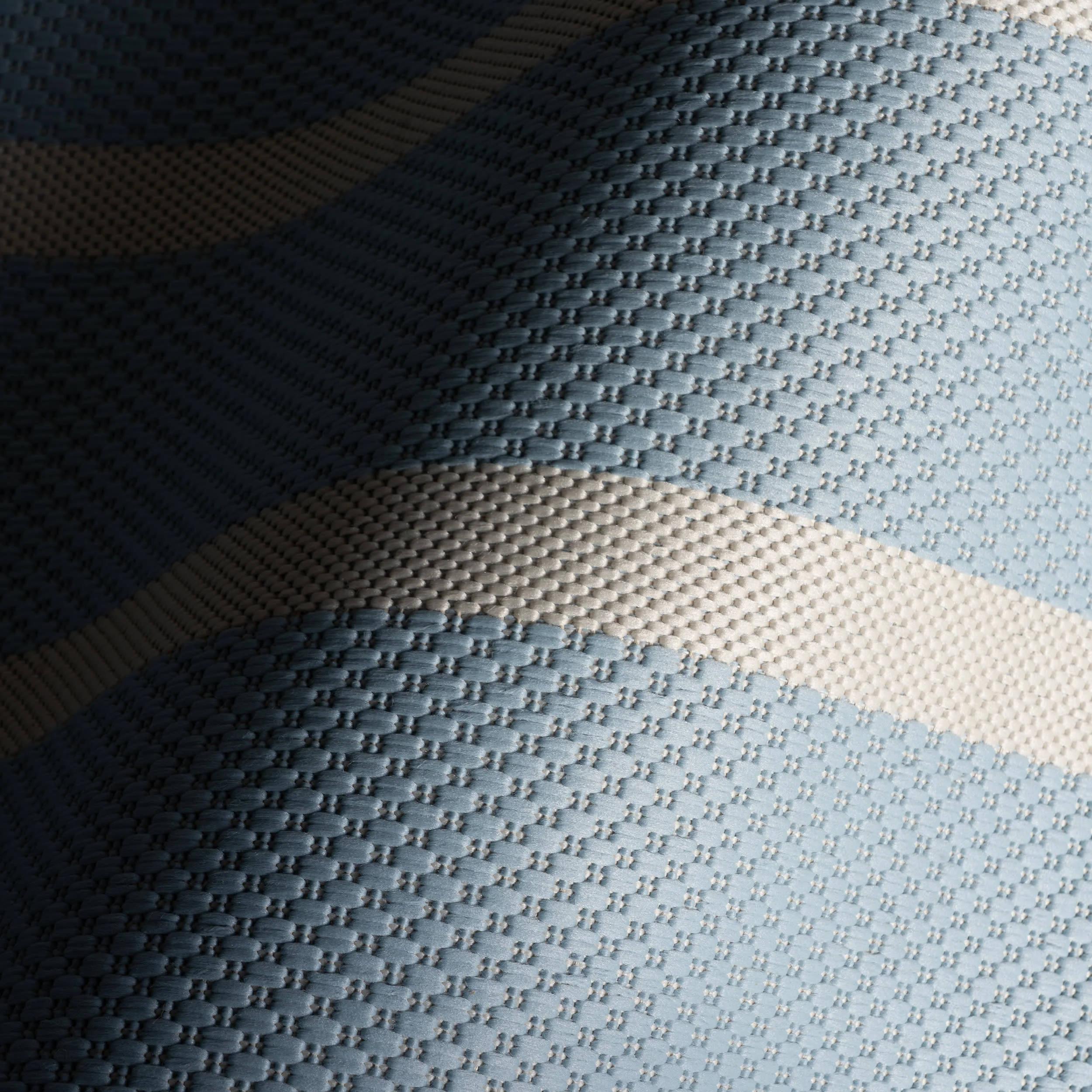 Thena Modern Bordered Indoor/Outdoor Rug | Blue - Image 3