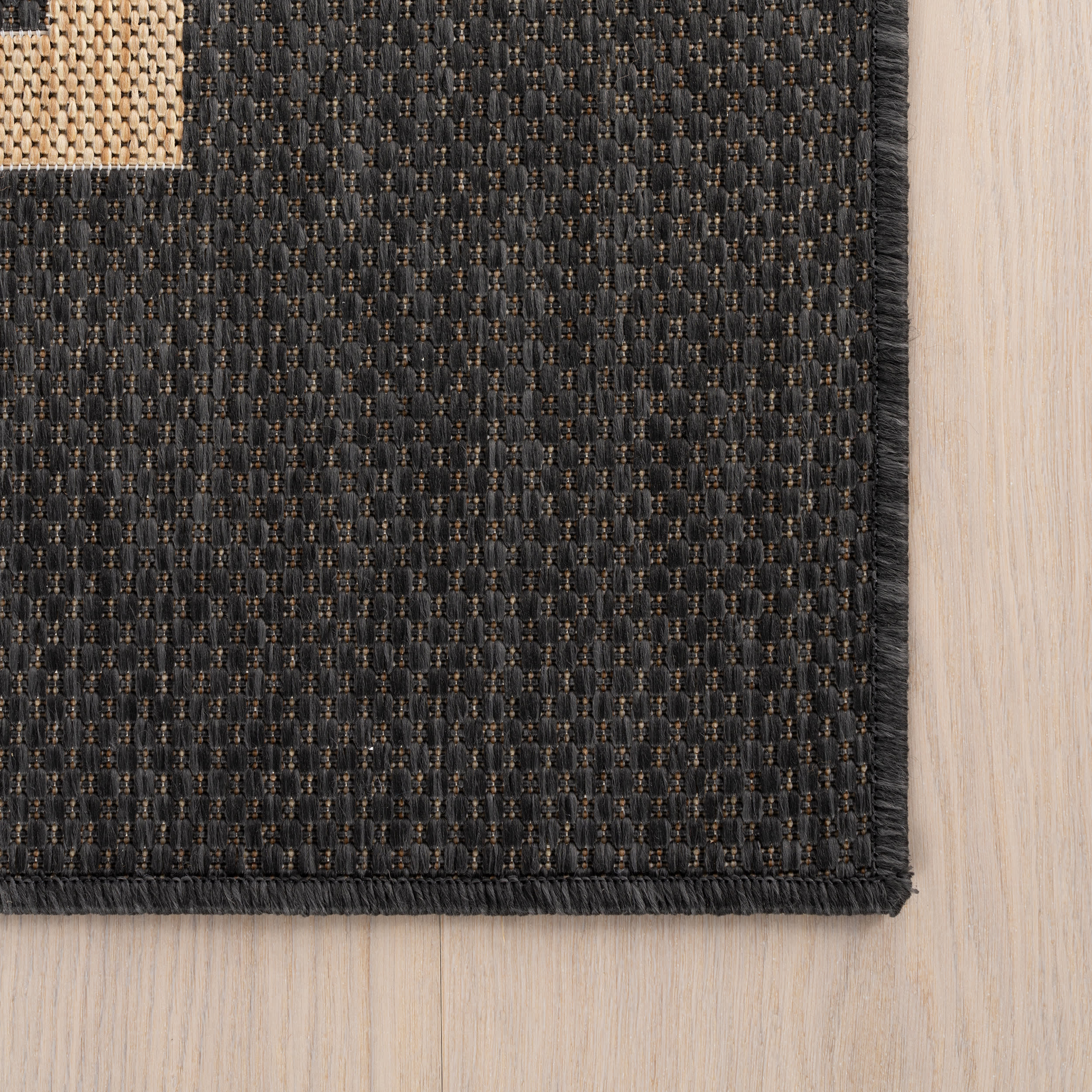 Thena Modern Bordered Indoor/Outdoor Rug | Grey - Image 3