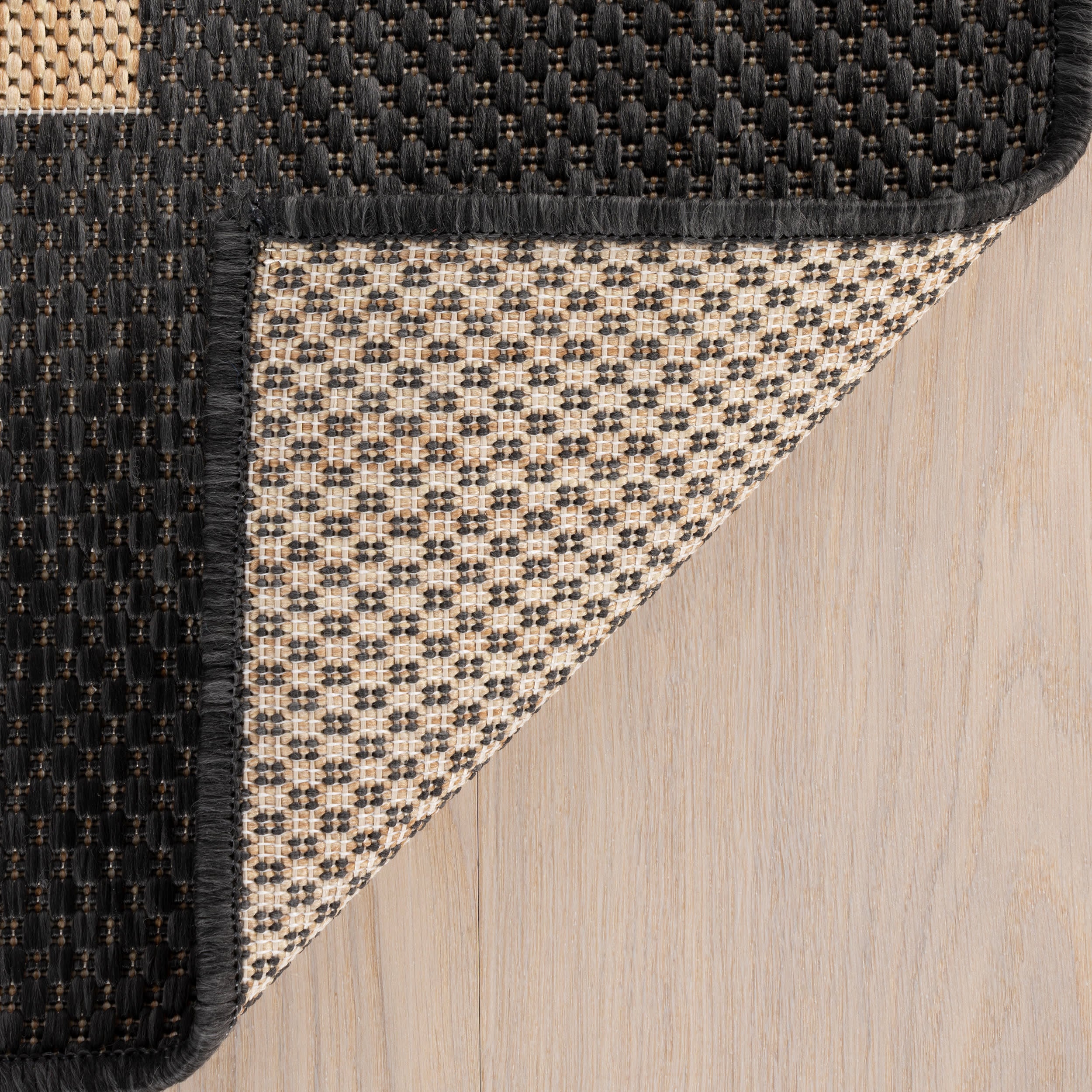 Thena Modern Bordered Indoor/Outdoor Rug | Grey - Image 5