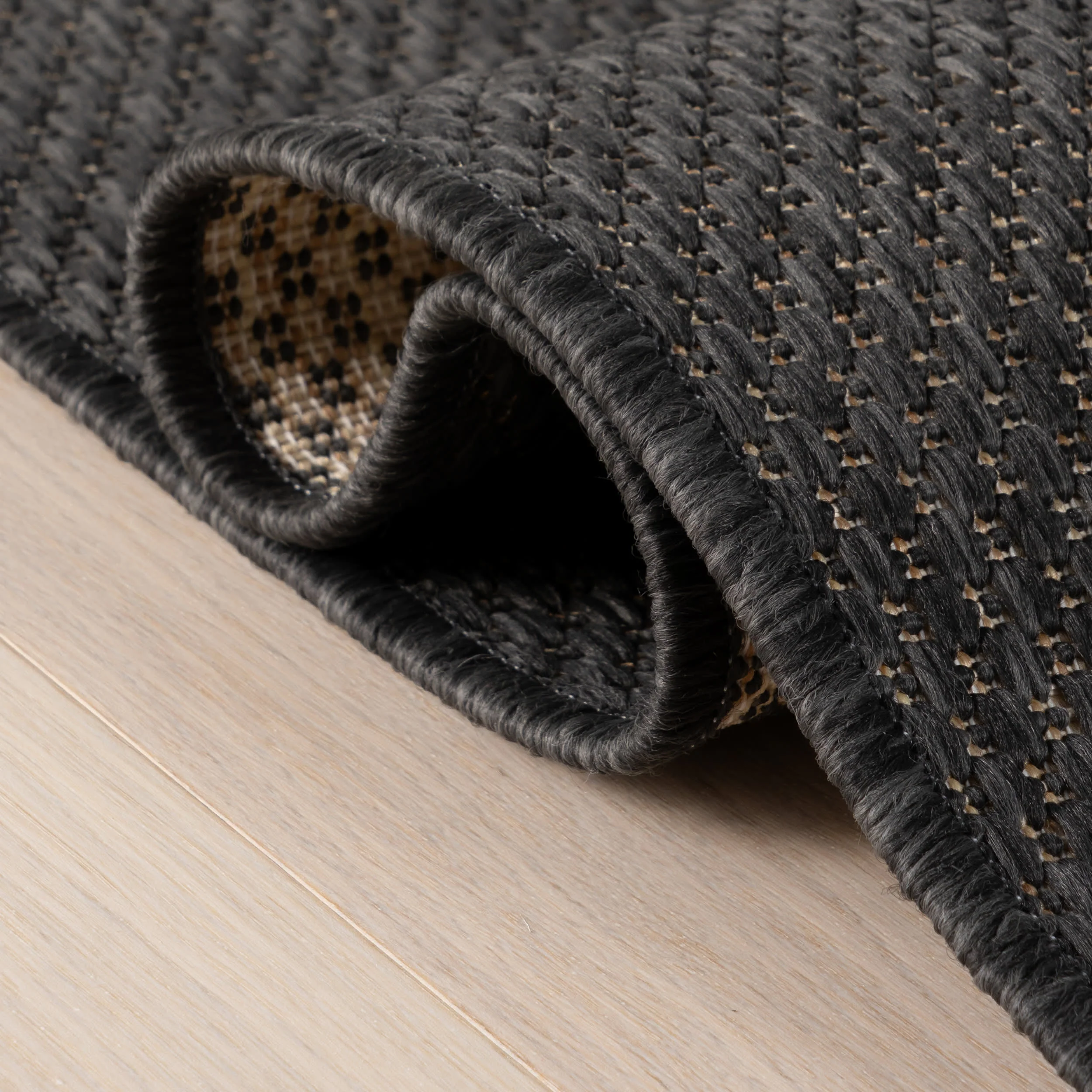 Thena Modern Bordered Indoor/Outdoor Rug | Grey - Image 6