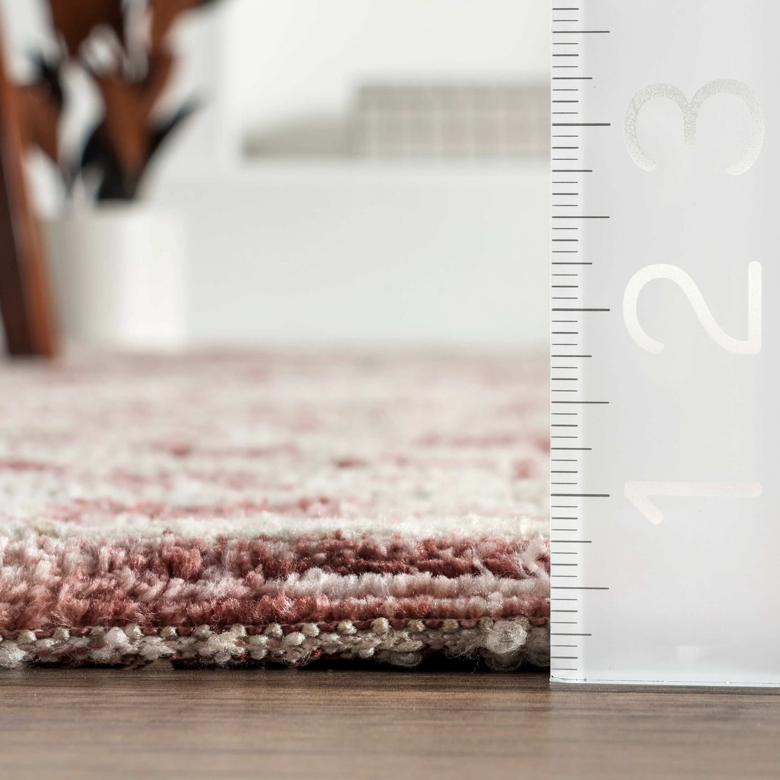 Tia Bordered Diamond Rug | Rust - Image 5