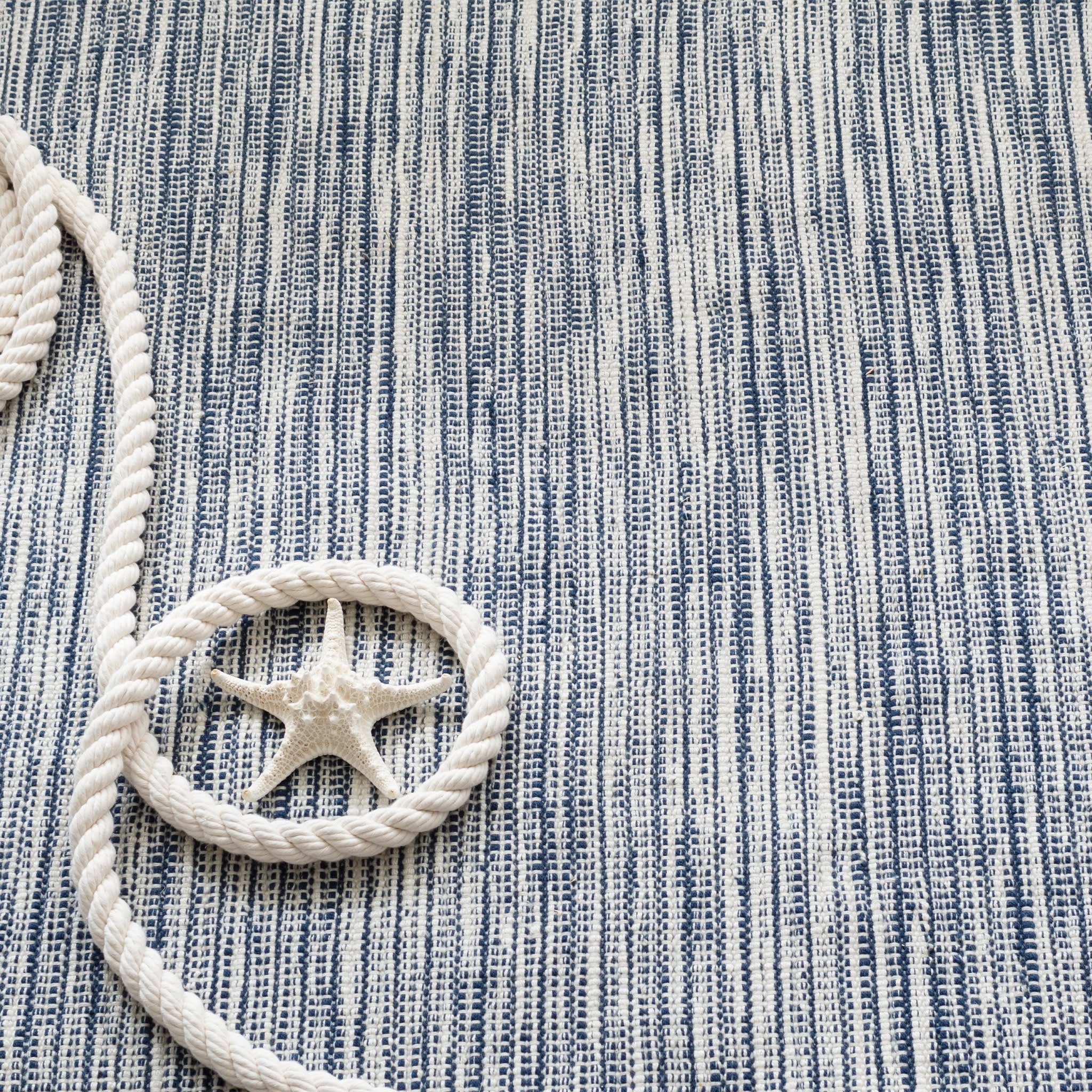 Tideline Handwoven Indoor/Outdoor Custom Rug | Navy - Image 4