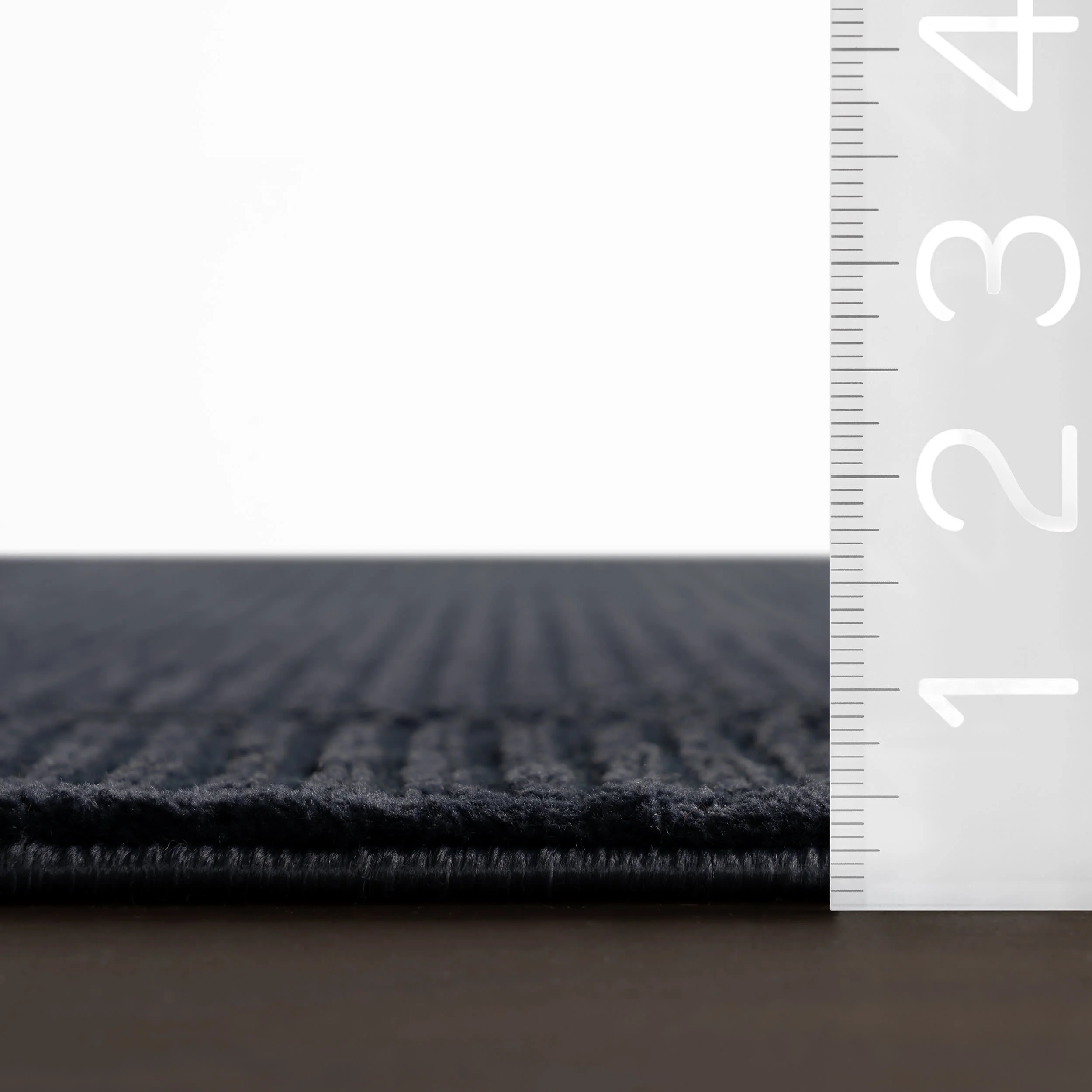 Tiera Bordered Plush Textured Washable Rug | Blue - Image 6