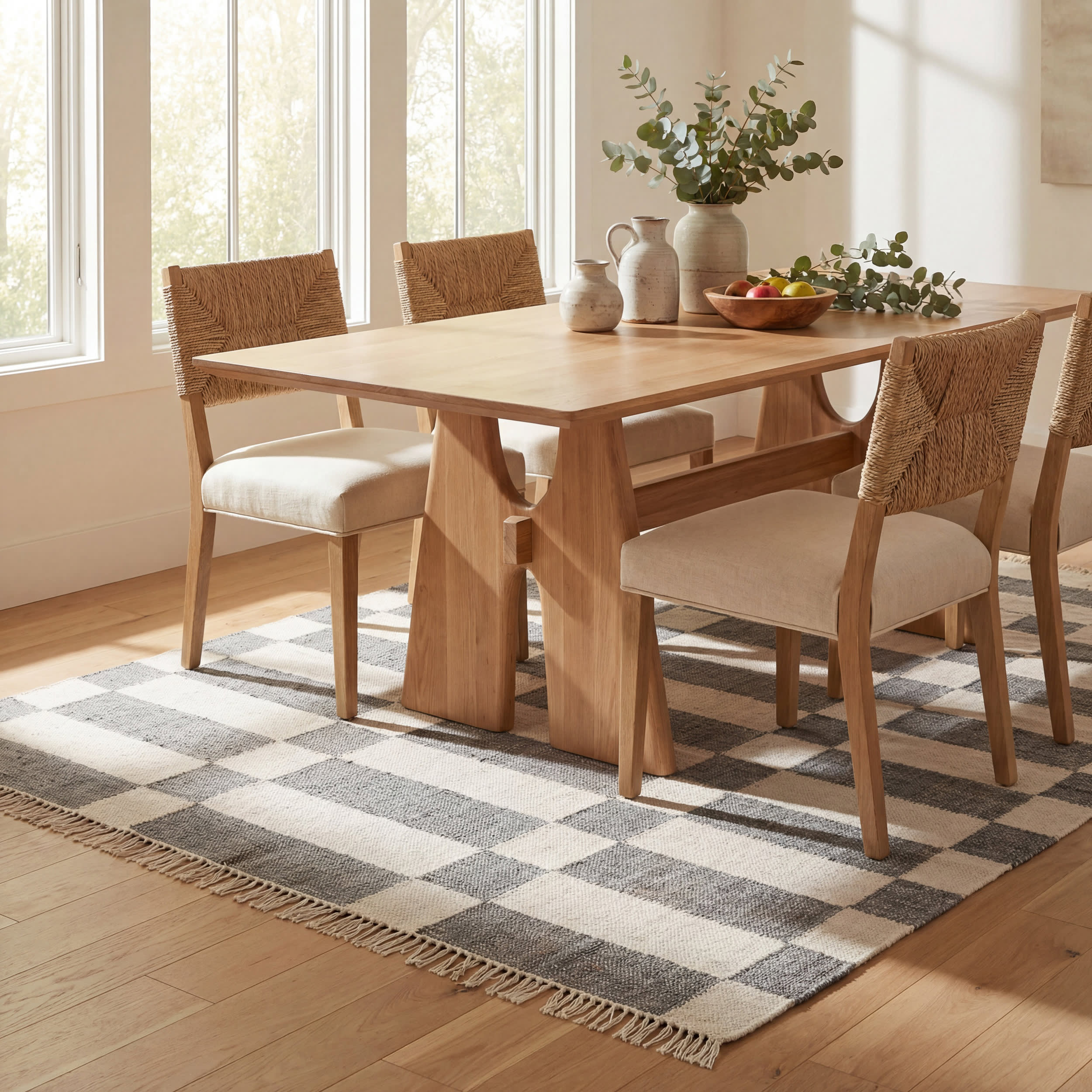Tierra Jute Modern Farmhouse Rug | Charcoal - Image 7
