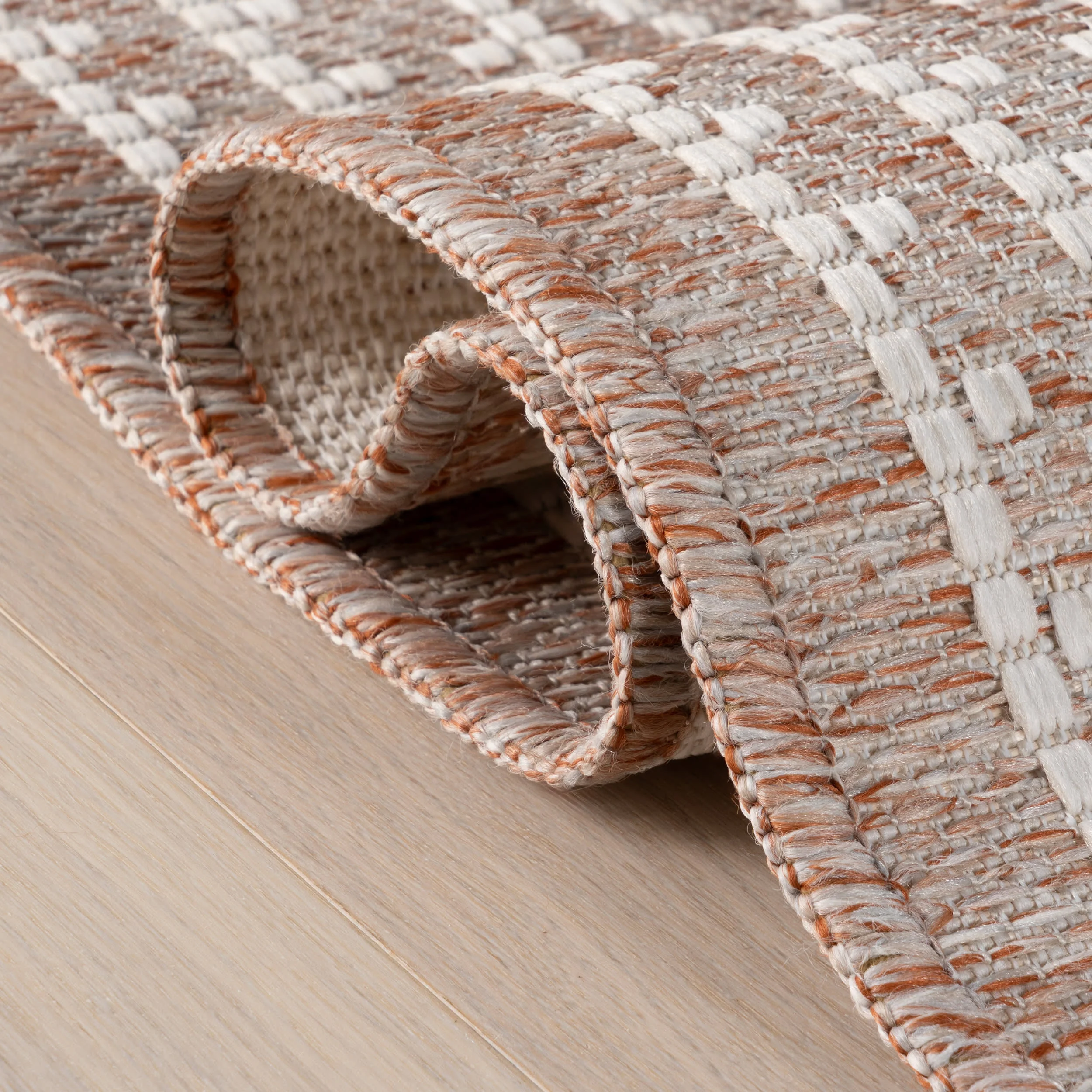 Tildea Bohemian Striped Indoor/Outdoor Rug | Natural - Image 6