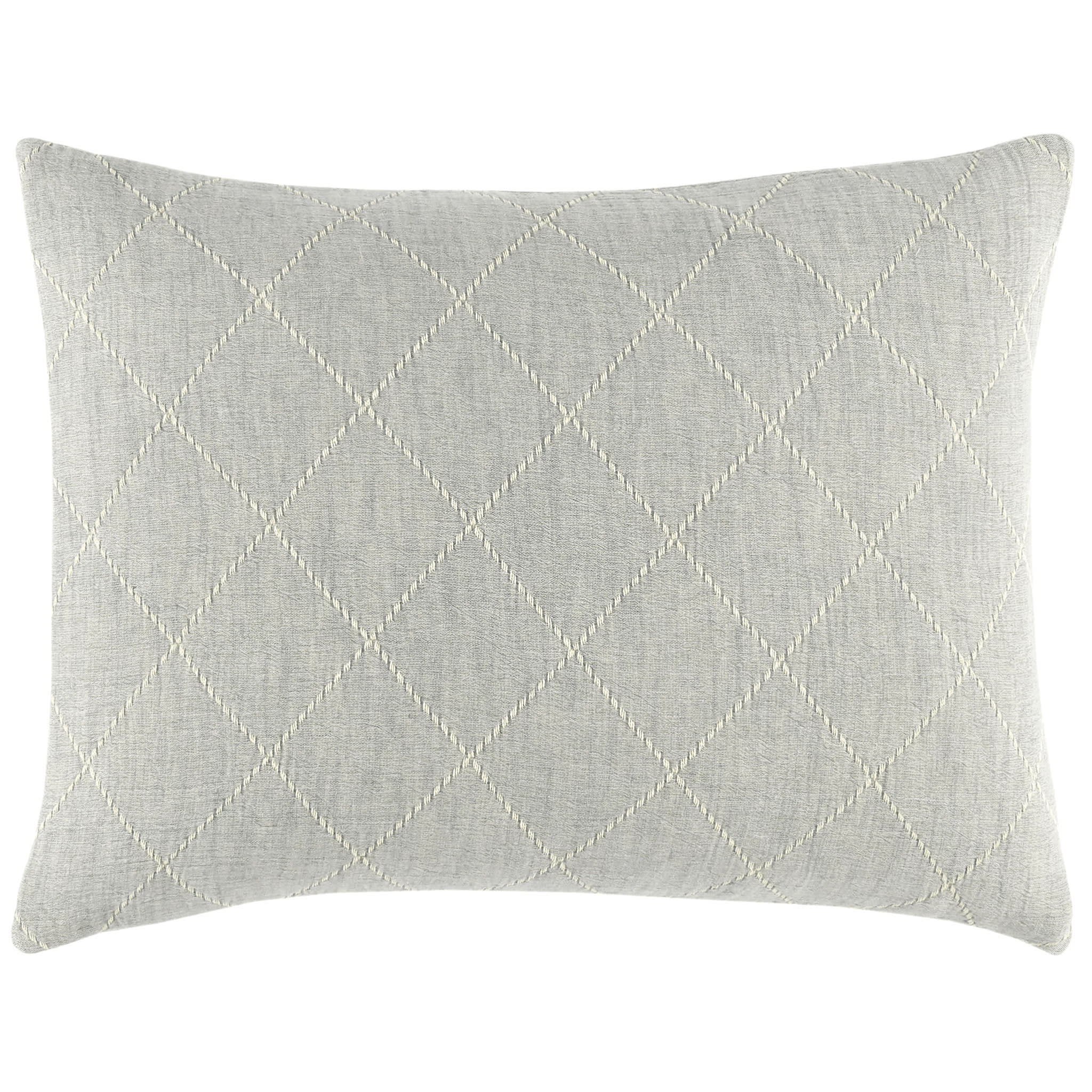 Tilden Matelasse Sham | Natural/Grey - Image 2
