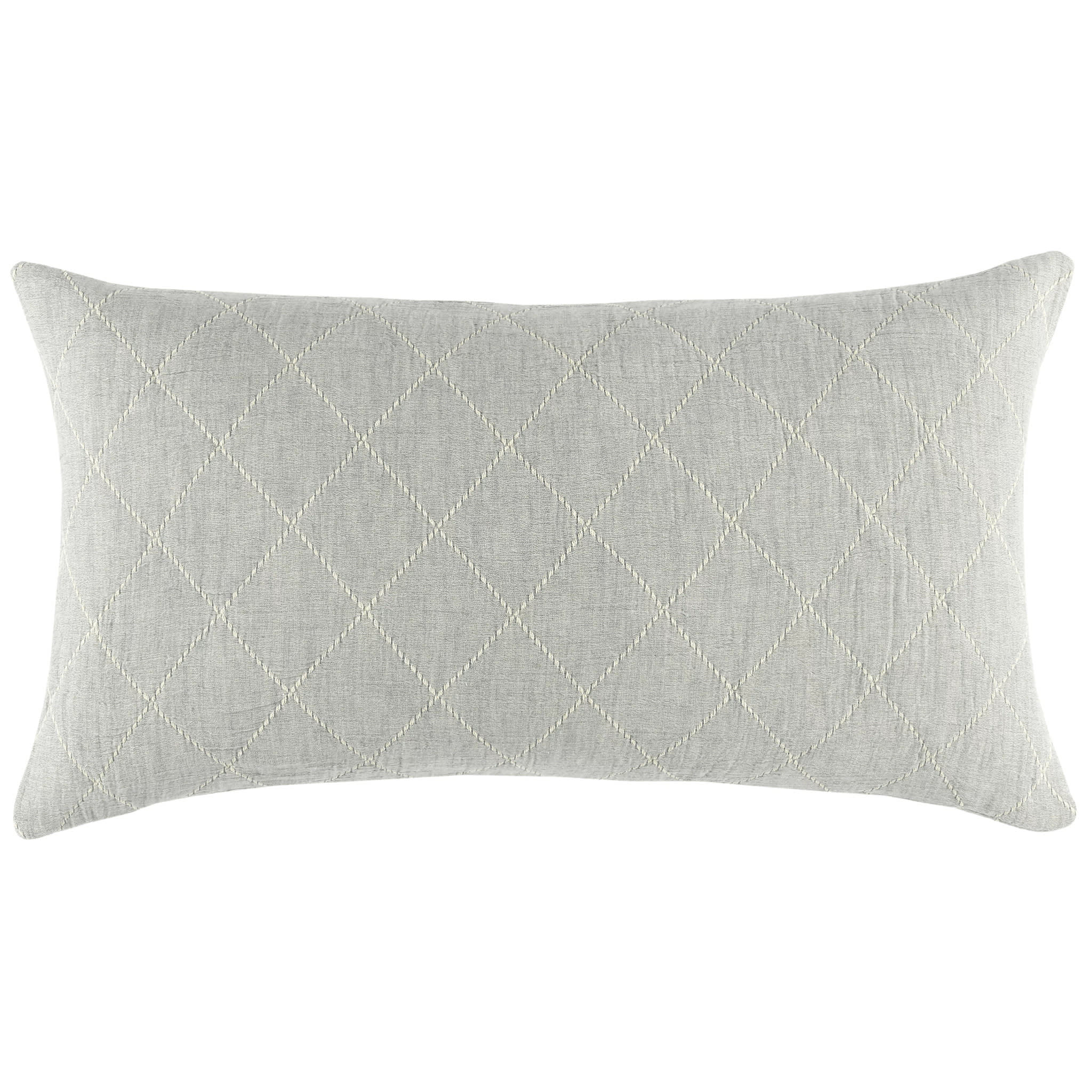 Tilden Matelasse Sham | Natural/Grey - Image 3
