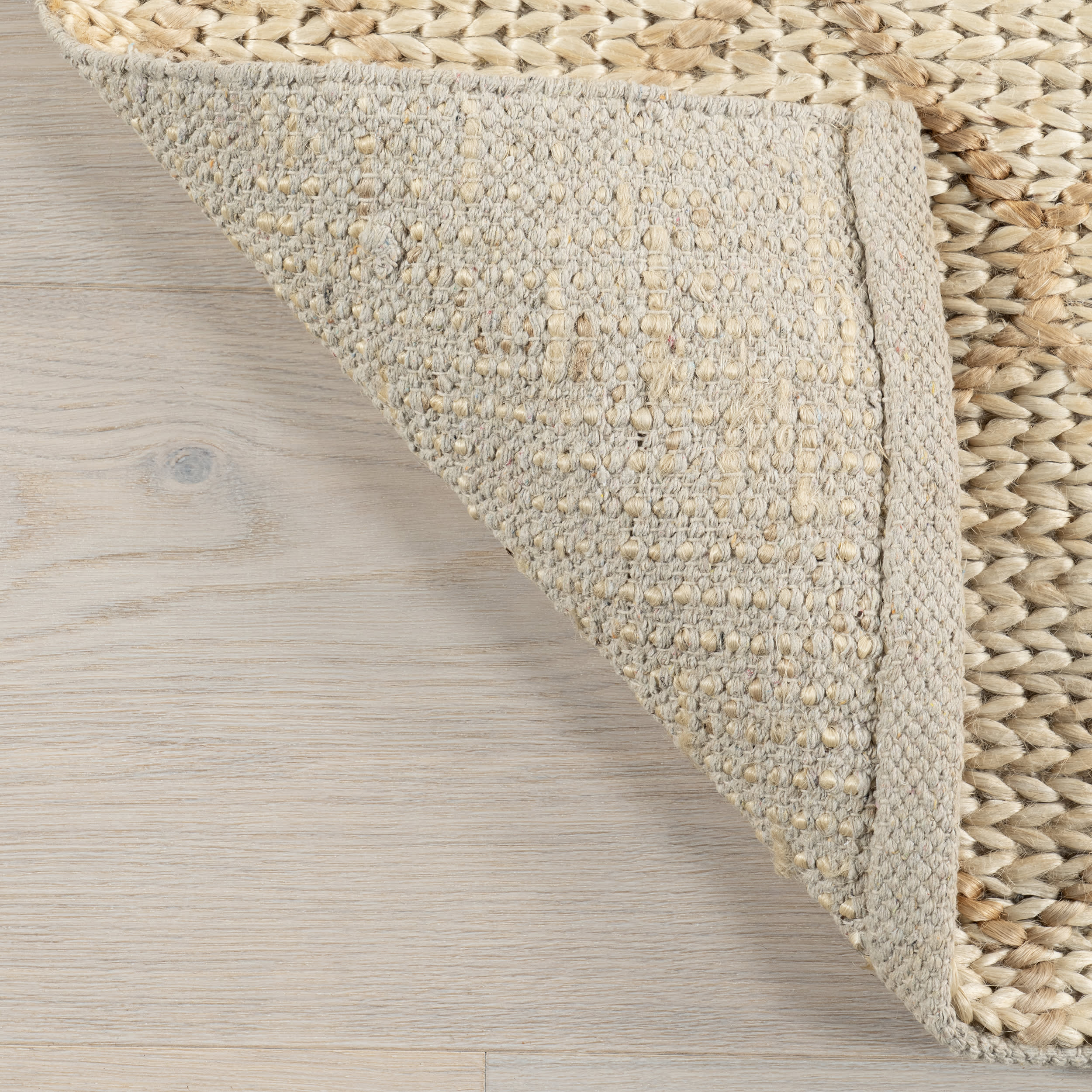 Tiles Handwoven Jute Rug | Ivory - Image 6