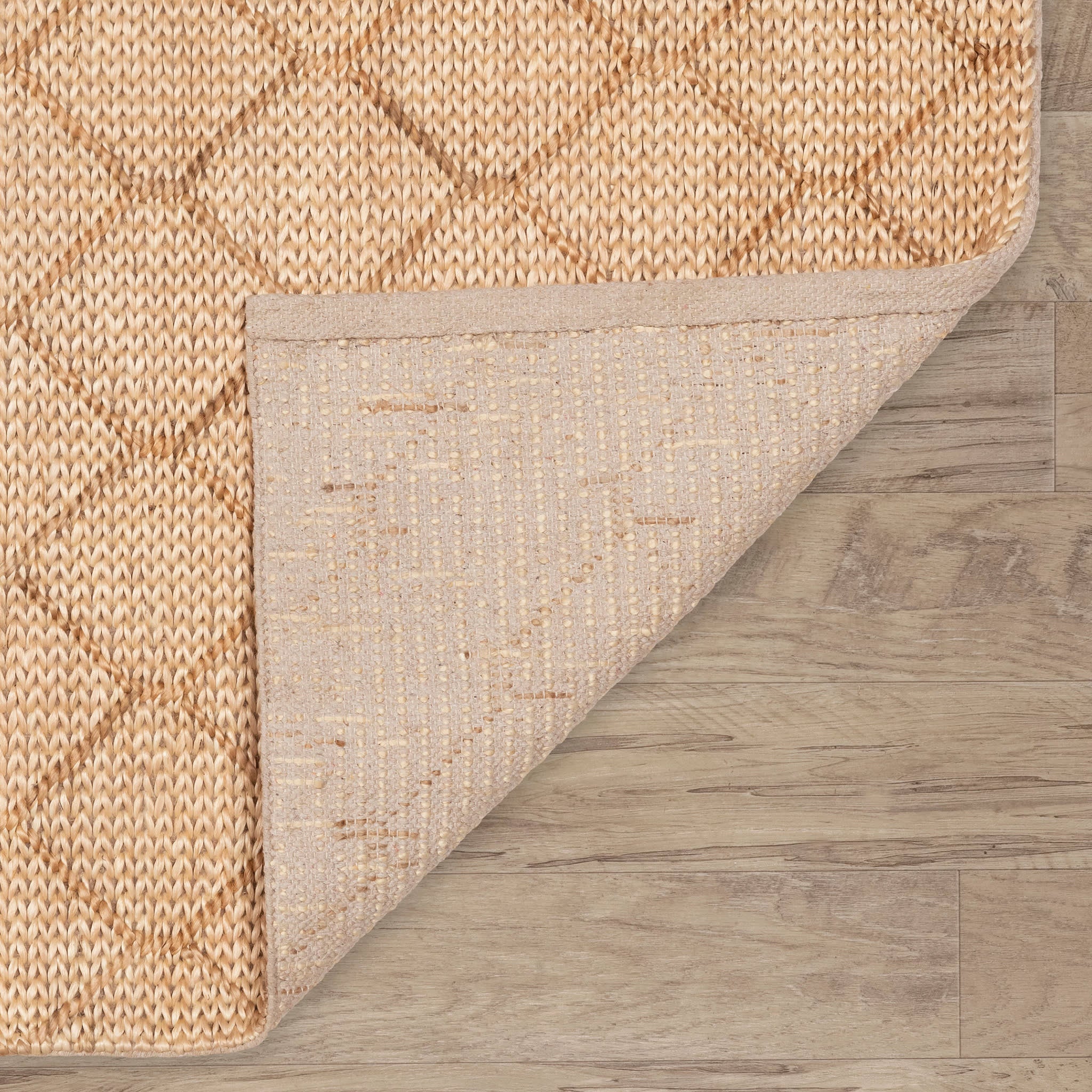 Tiles Handwoven Jute Rug | Natural - Image 6