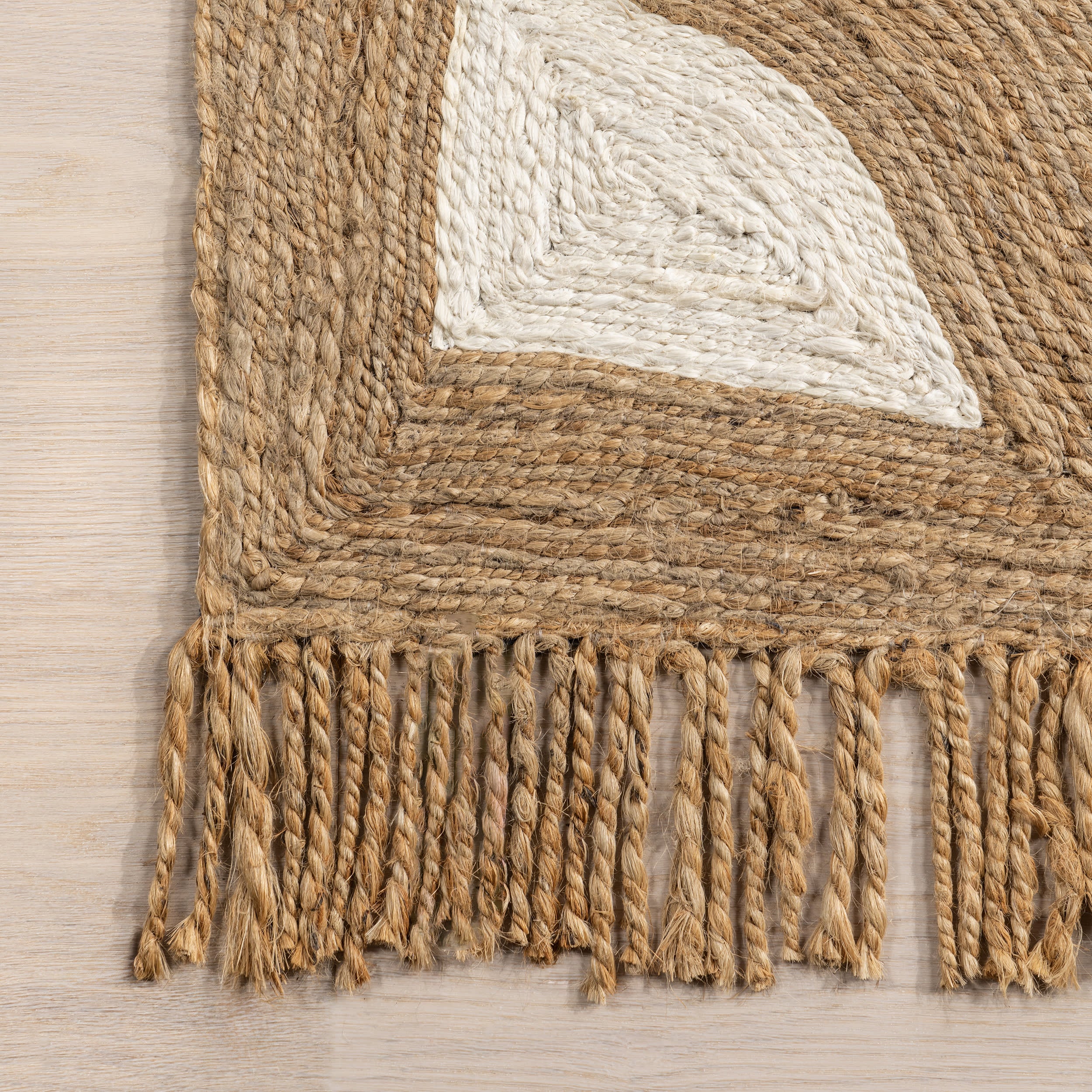 Tillie Marble Jute Tasseled Rug | Natural - Image 4