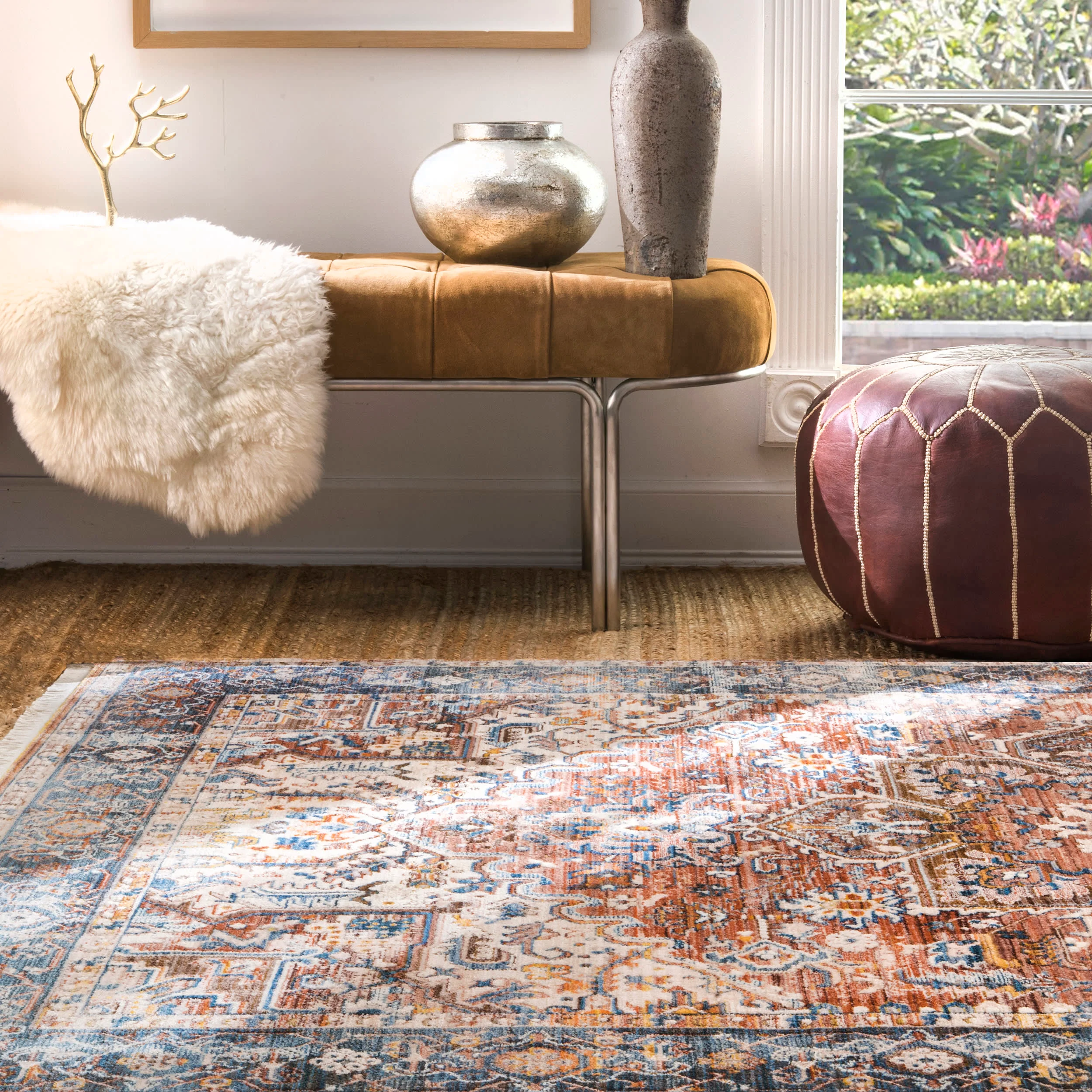Timeworn Charm Rug | Rust - Image 4
