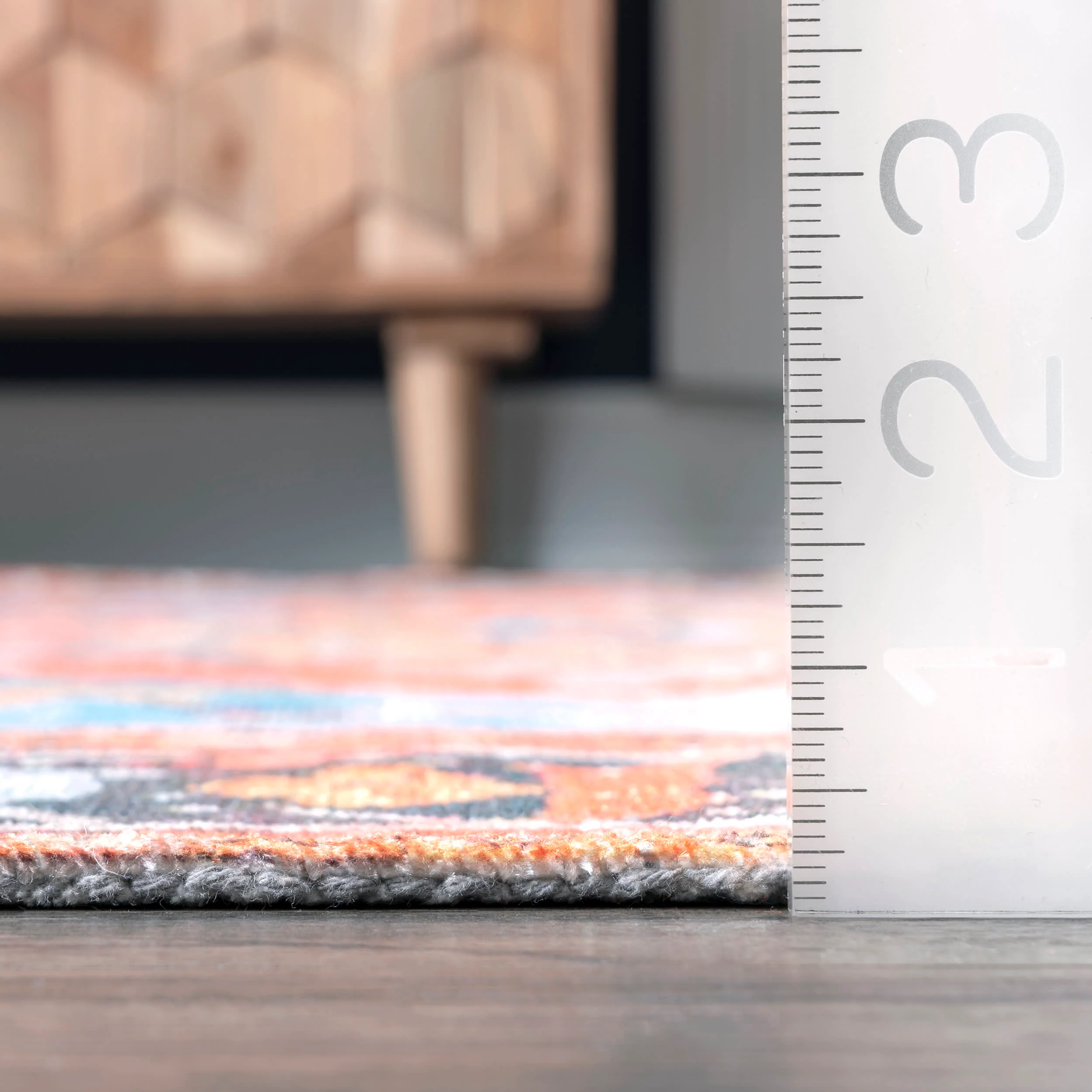 Timeworn Medallion Rug | Orange - Image 5