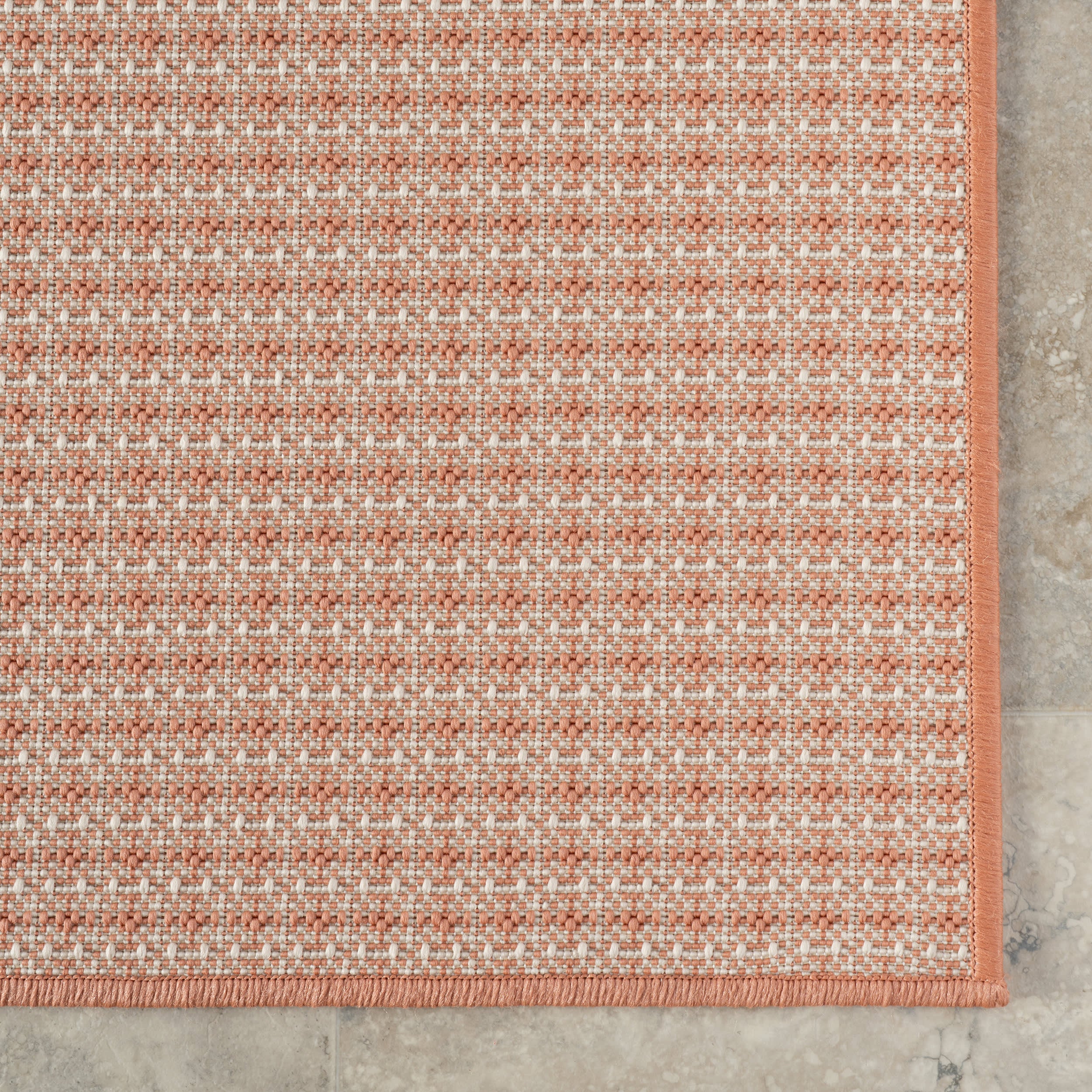 Tirzah Modern Indoor/Outdoor Rug | Coral - Image 7