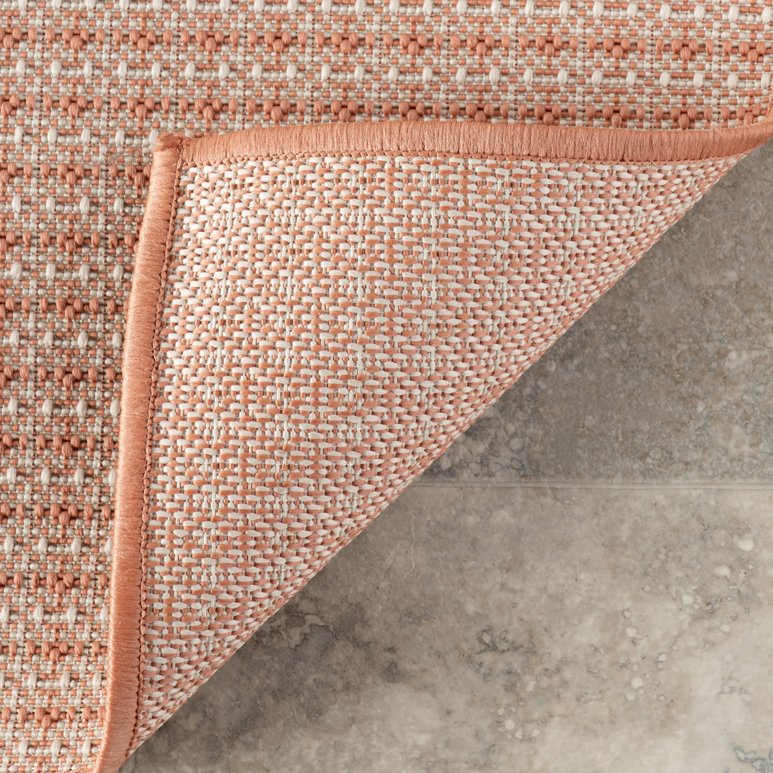 Tirzah Modern Indoor/Outdoor Rug | Coral - Image 8