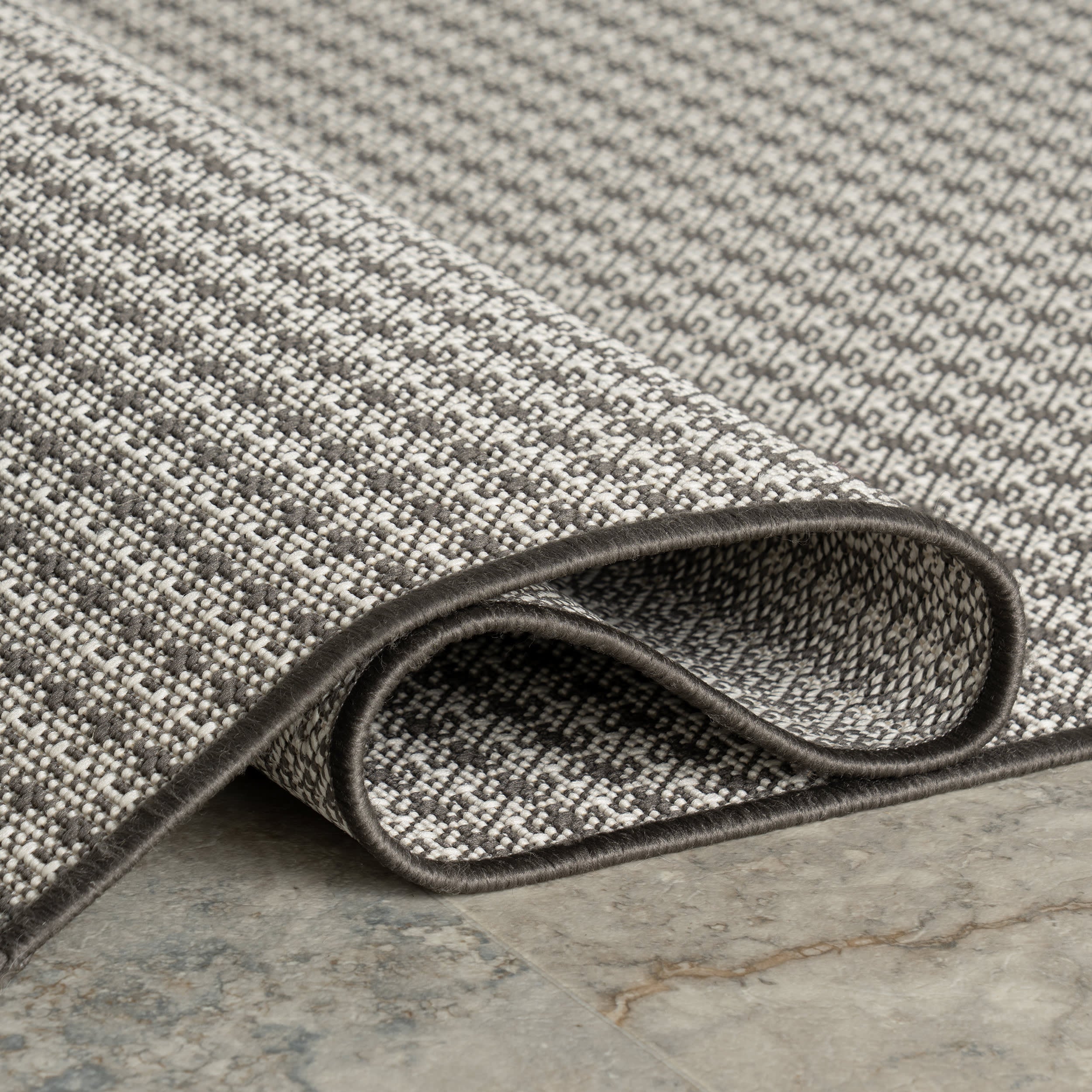Tirzah Modern Indoor/Outdoor Rug | Grey - Image 4
