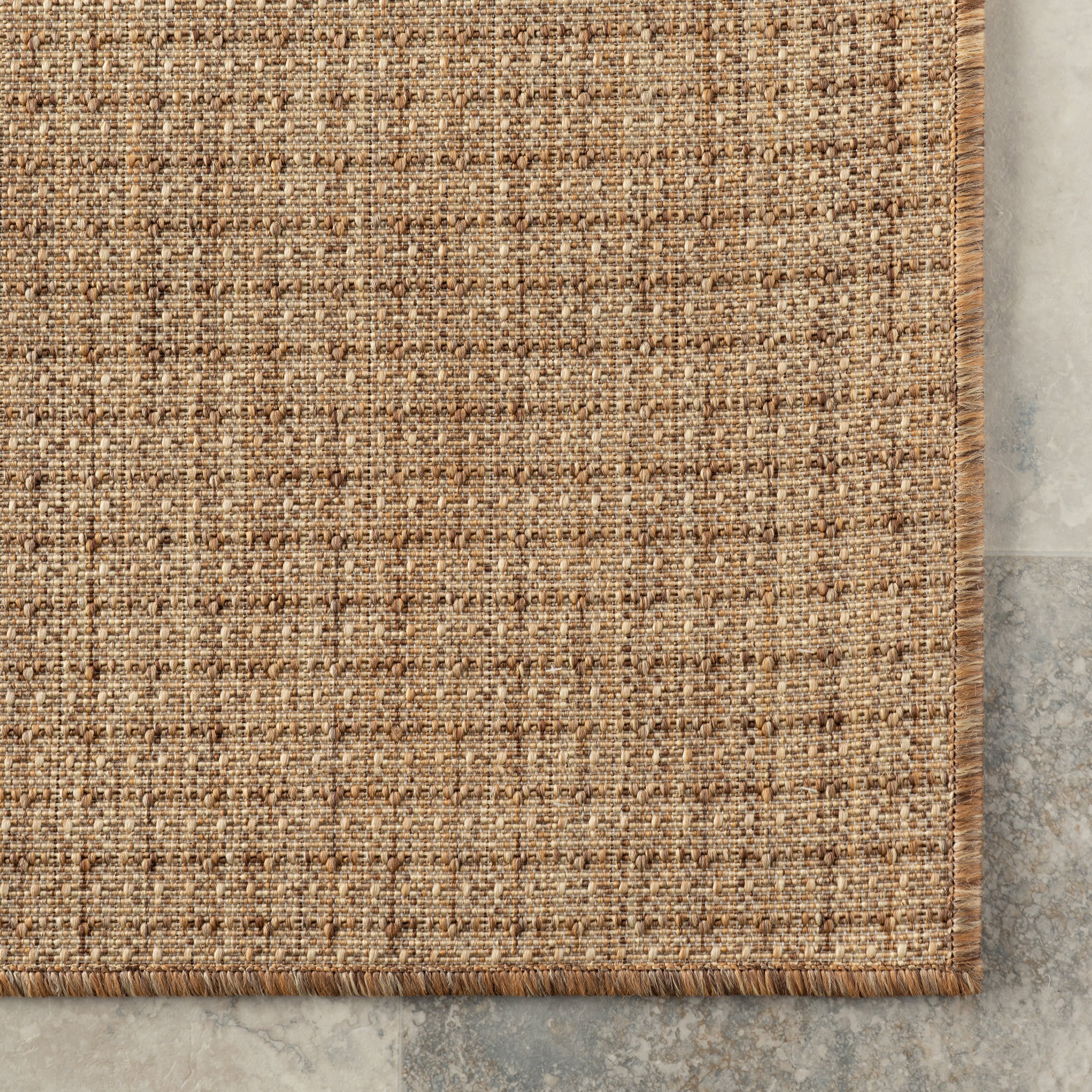 Tirzah Modern Indoor/Outdoor Rug | Light Brown - Image 7
