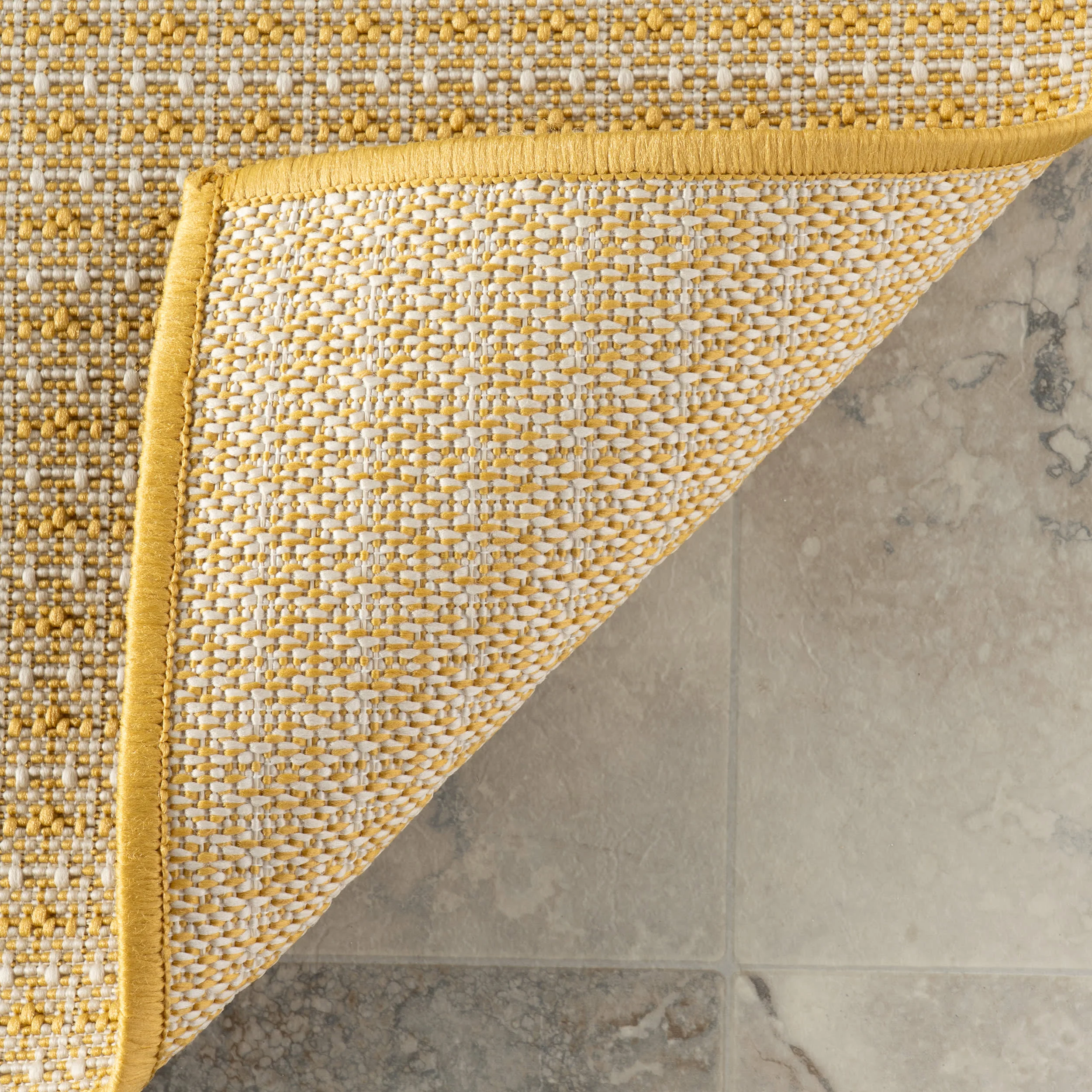 Tirzah Modern Indoor/Outdoor Rug | Yellow - Image 8