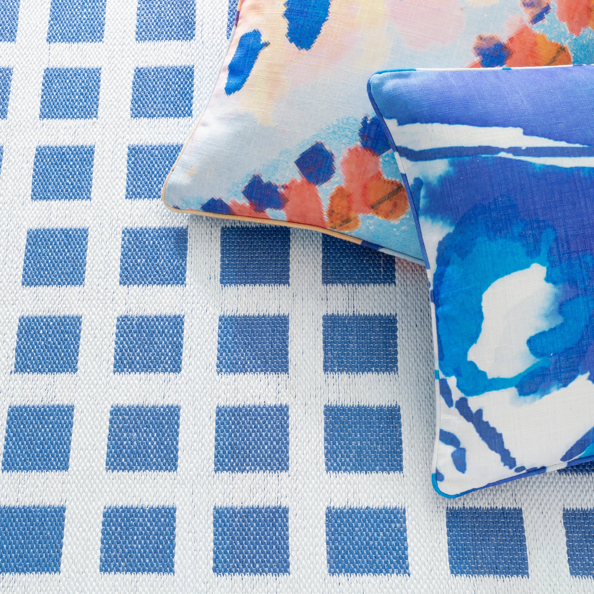 Titto Handwoven Indoor/Outdoor Rug | French Blue - Image 3