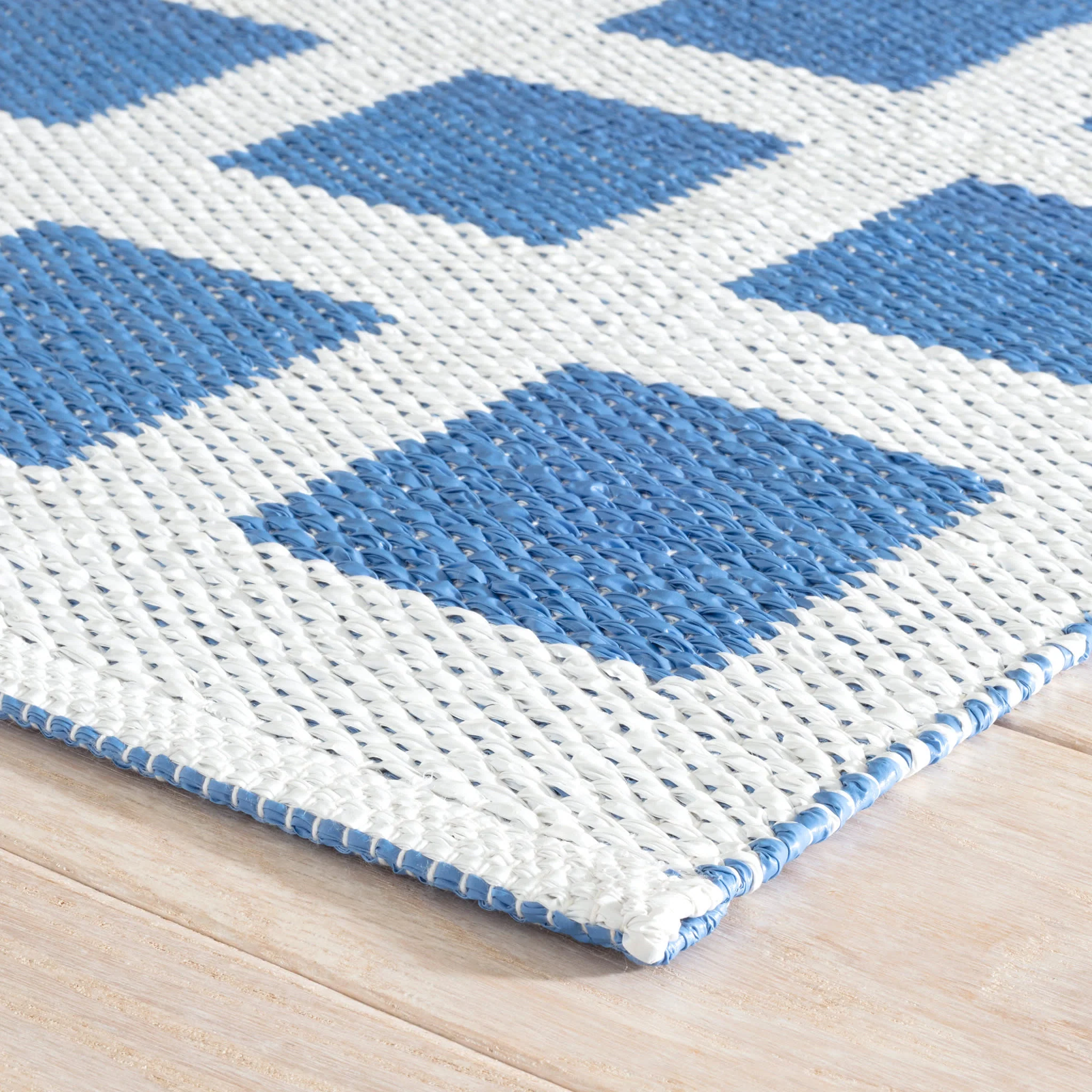 Titto Handwoven Indoor/Outdoor Rug | French Blue - Image 4
