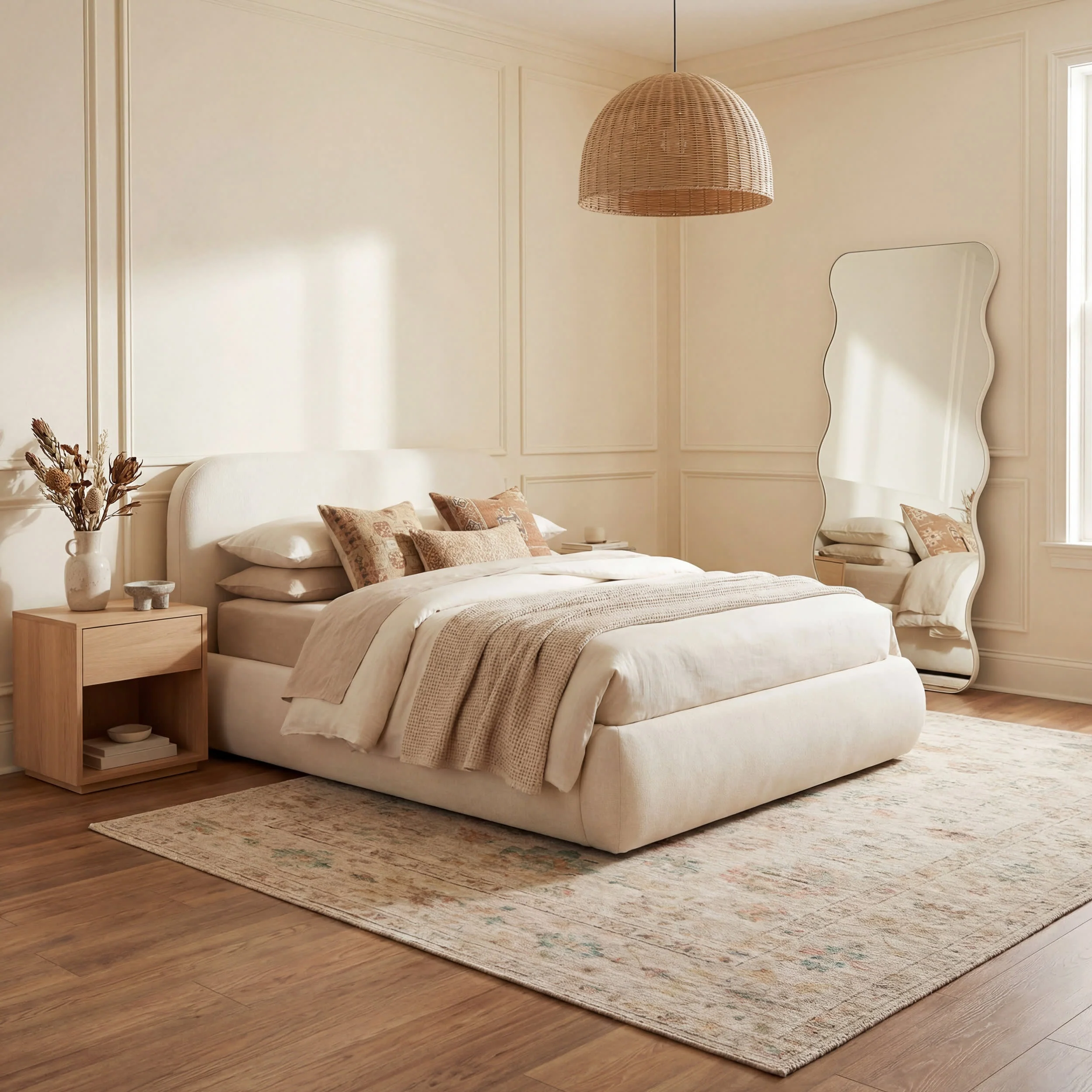 Tiye Traditional Floral & Paisley Rug | Beige - Image 10